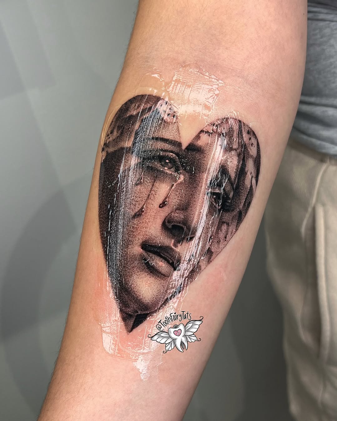 Tattoo by @toothfairytats — realism, black_and_grey