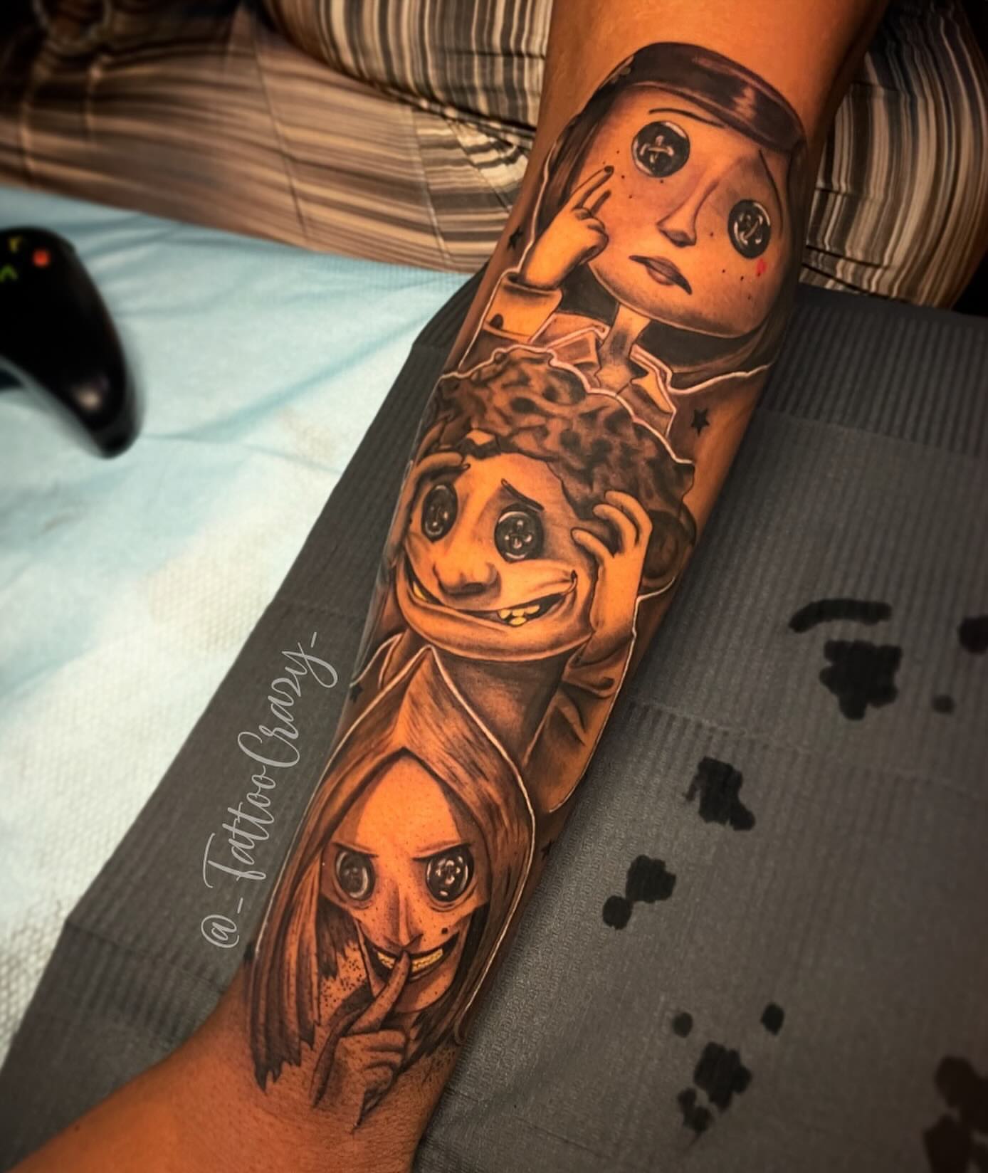 Anime characters anime tattoo on the forearm by TattooCrazy🎭