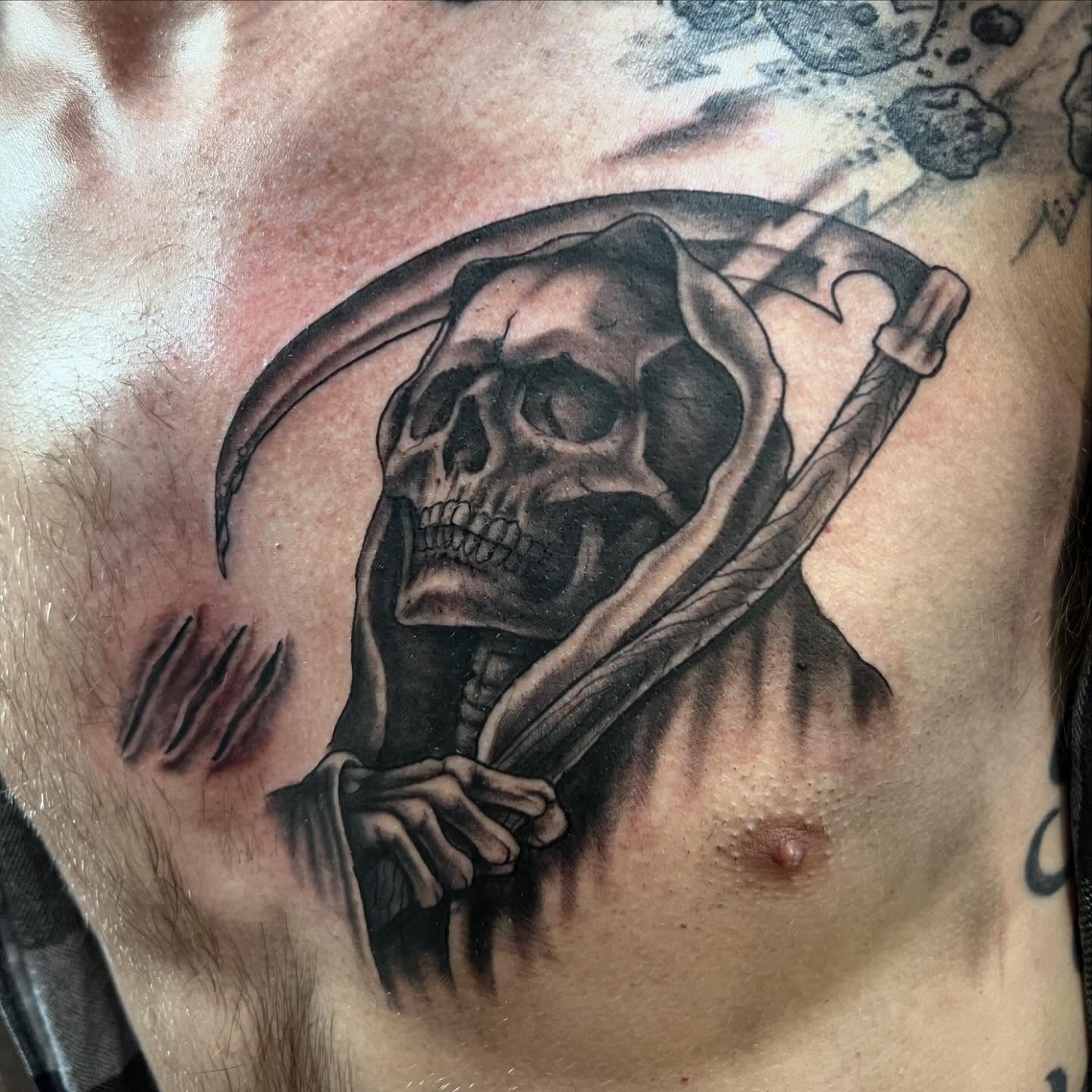 Tattoo by @autumnzilla — black_and_grey, realism