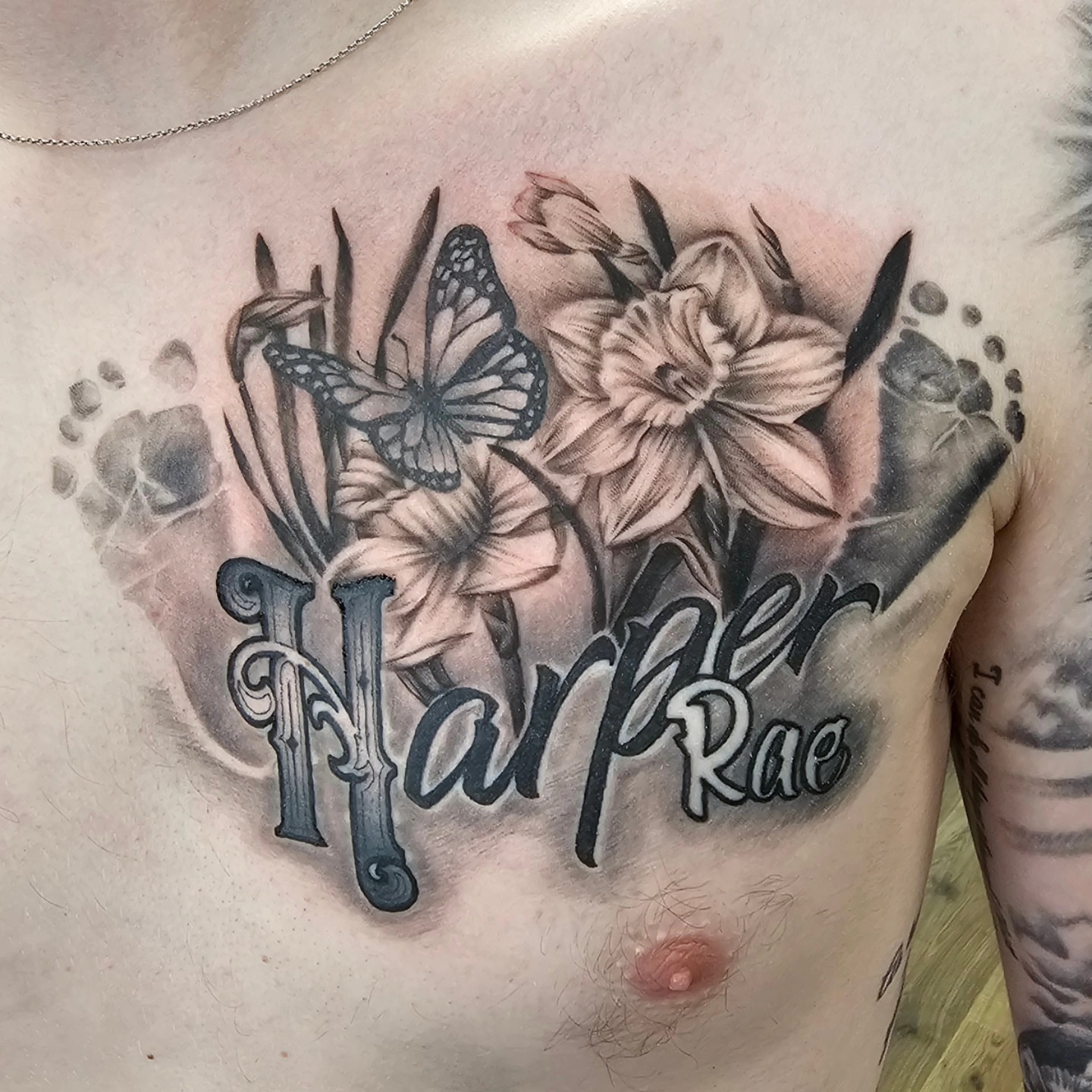 Tattoo by @blovetattoo — black_and_grey, realism