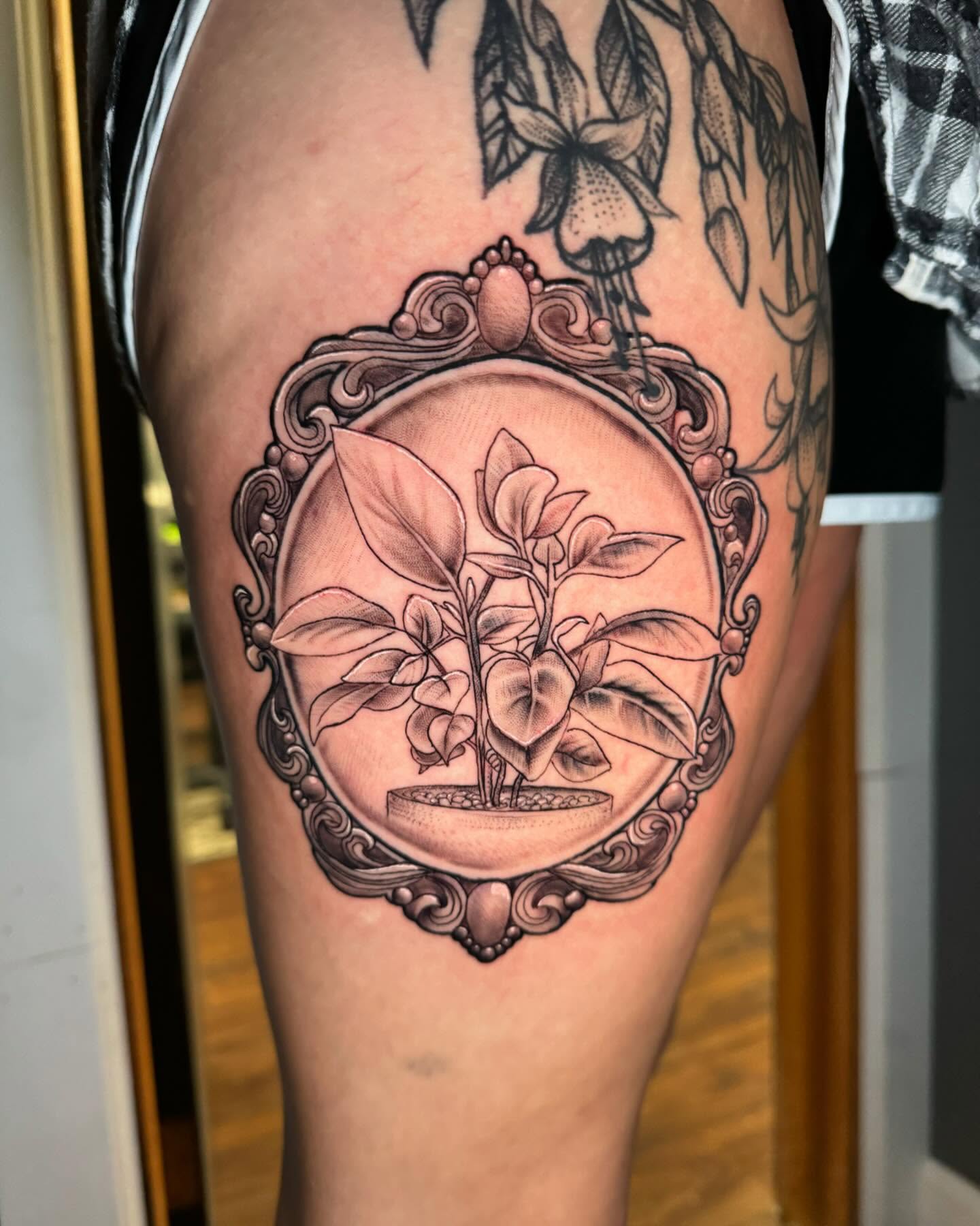 Tattoo by @zachosborn_official — black_and_grey, realism