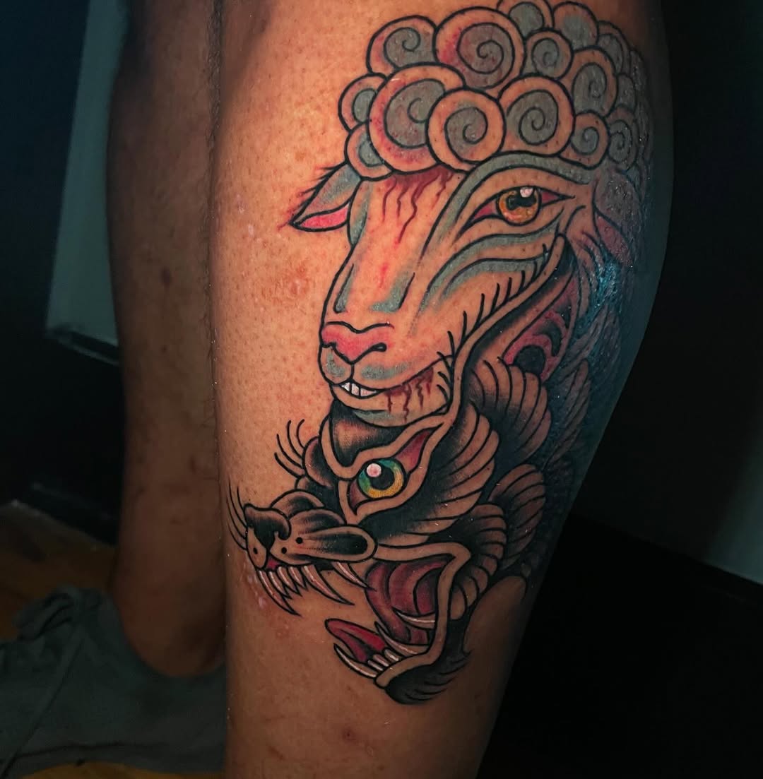 Tattoo by @sirenofsaturn — american_traditional, neo_traditional
