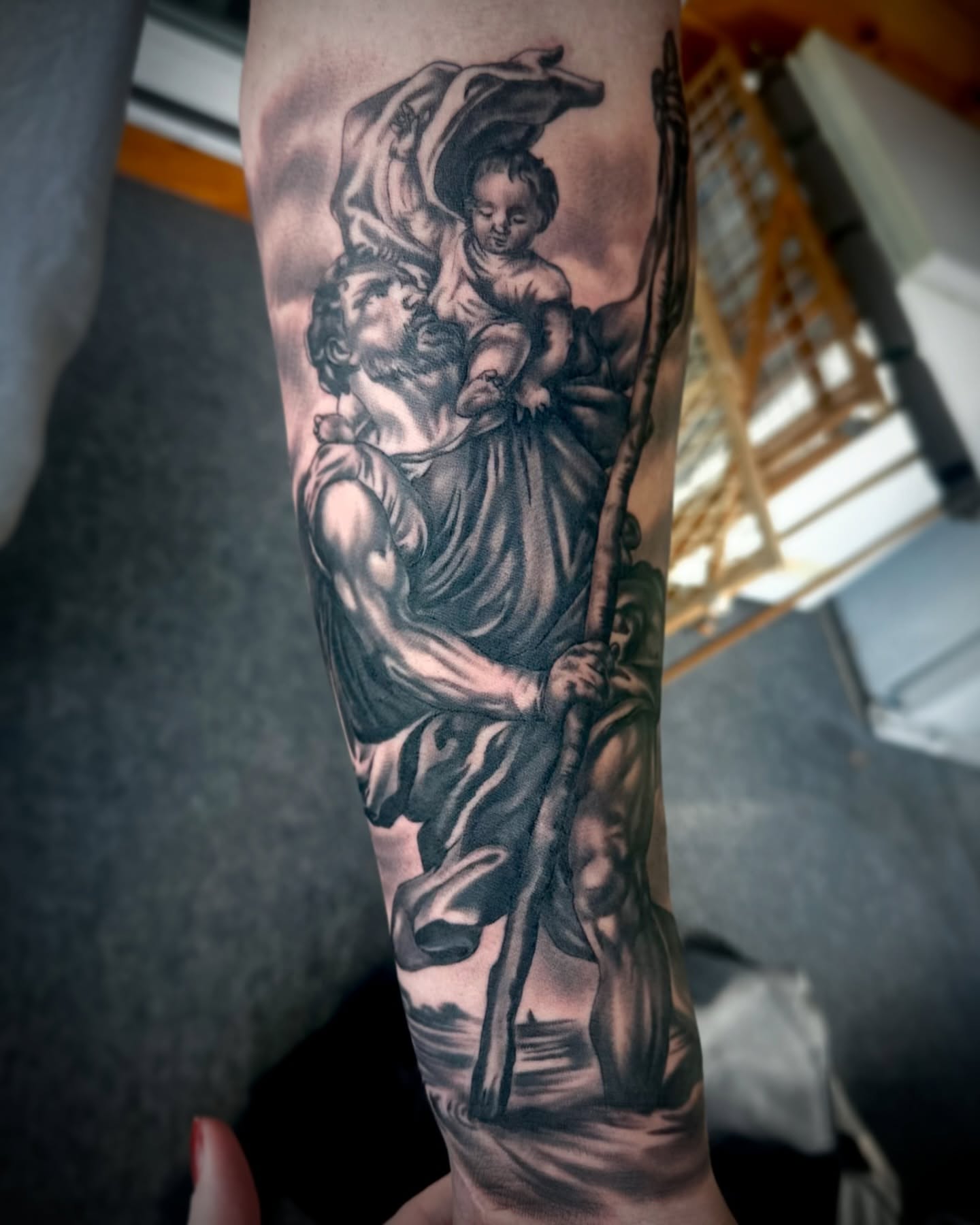Tattoo by @jaydevito_tattoos — black_and_grey, realism