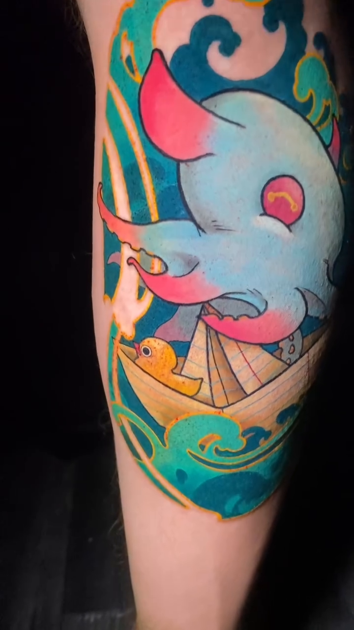 Tattoo by @maudemiel โ new_school