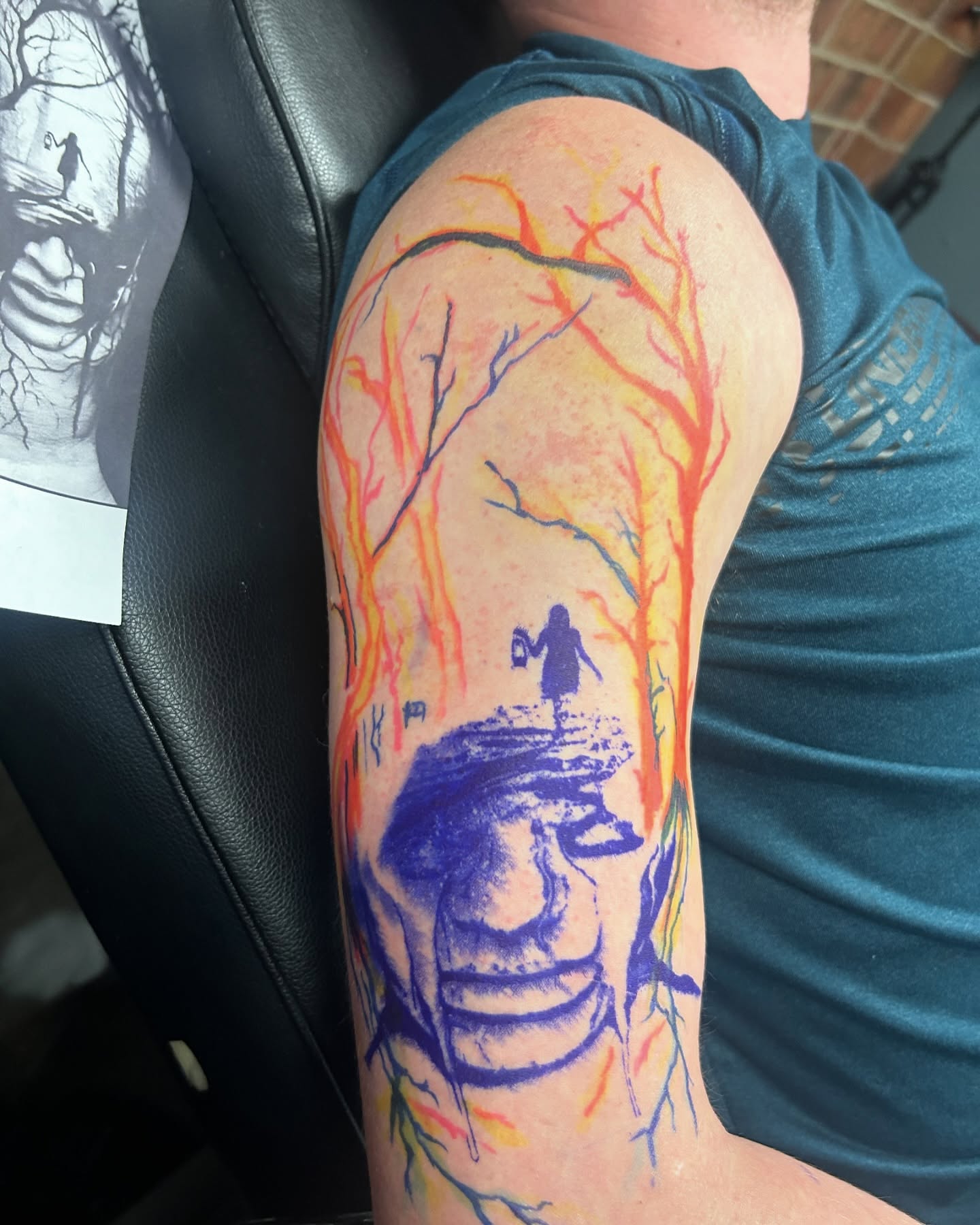 Tattoo by @austin_megallon — watercolor, realism
