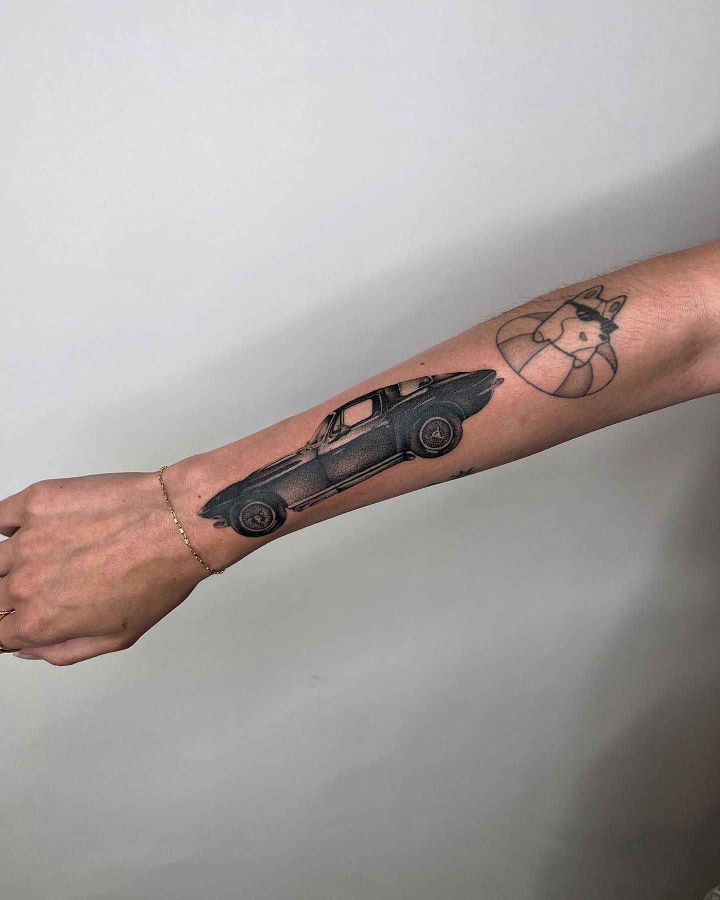 Tattoo by @dolphintattoos — black_and_grey