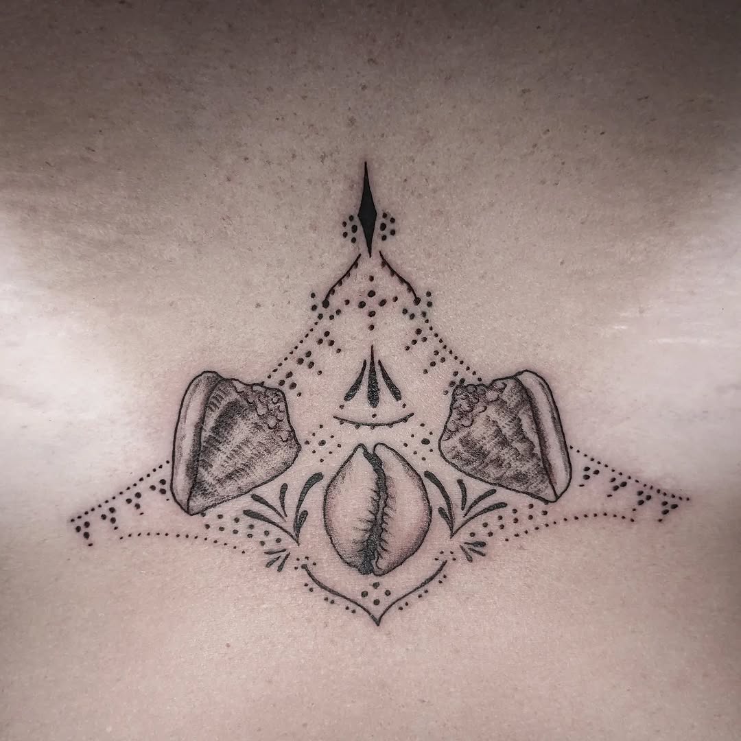 Tattoo by @jazihnotattoo — dotwork, ornamental
