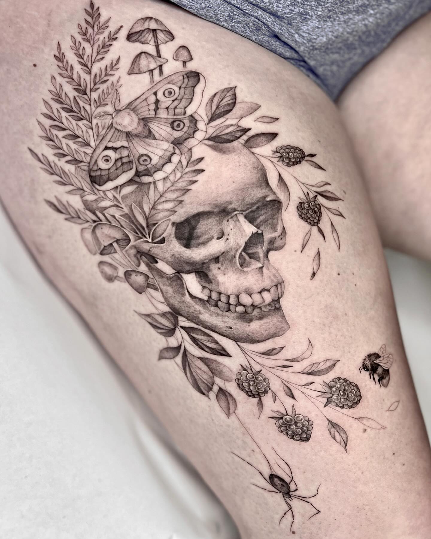 Tattoo by @jaxntheboxtattoos — black_and_grey, realism
