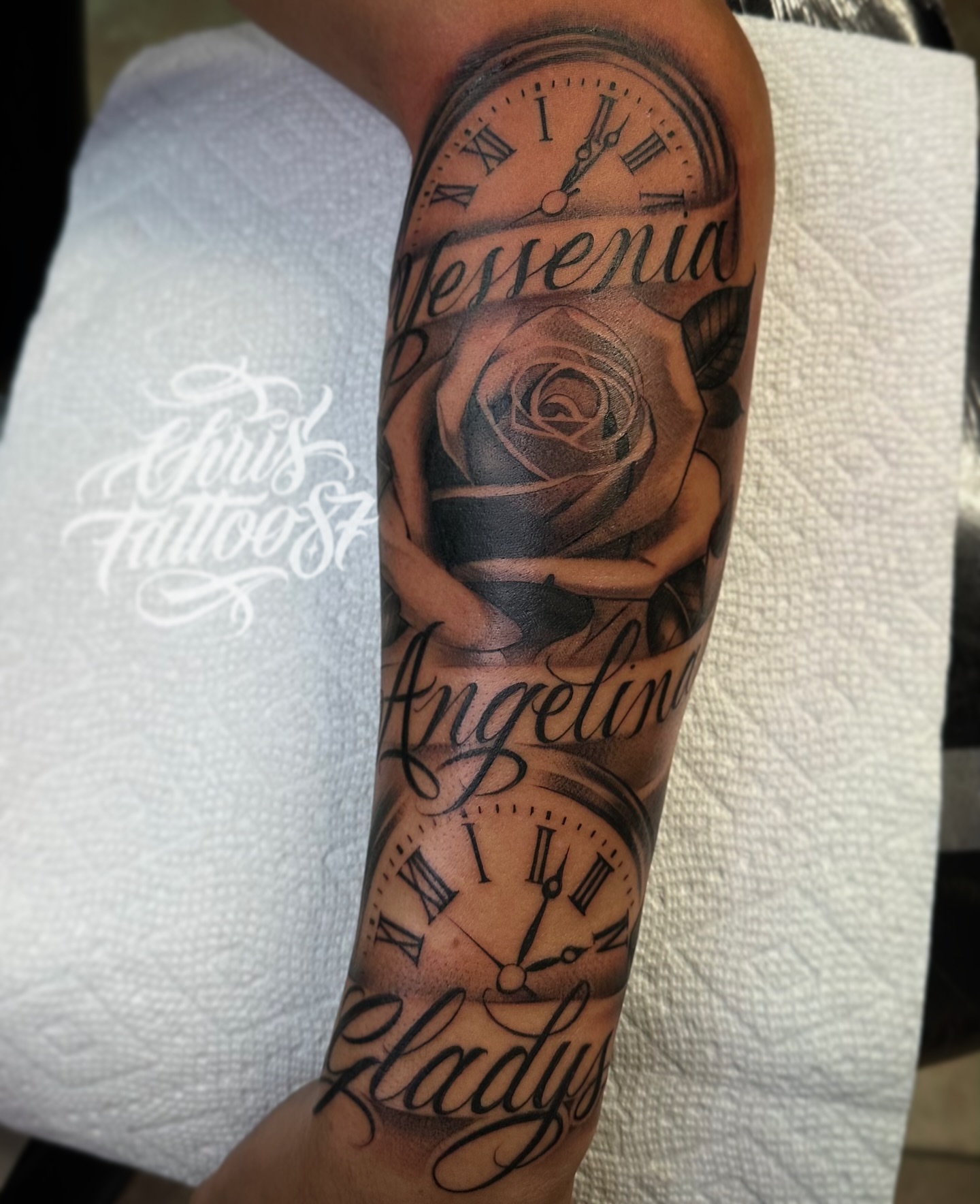Tattoo by @chris_tattoo87 β black_and_grey, realism