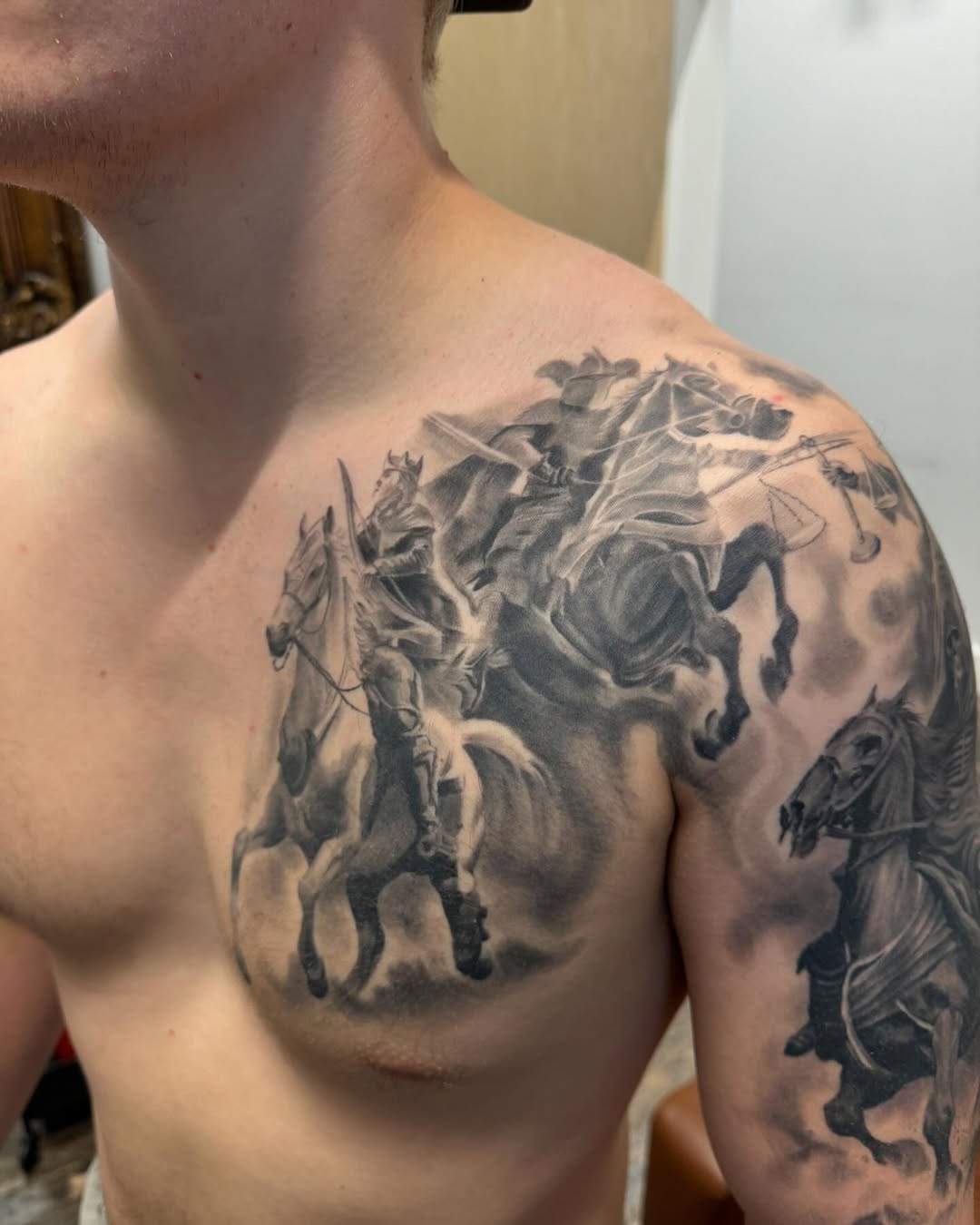 Tattoo by @tattoosbyjk — realism, black_and_grey