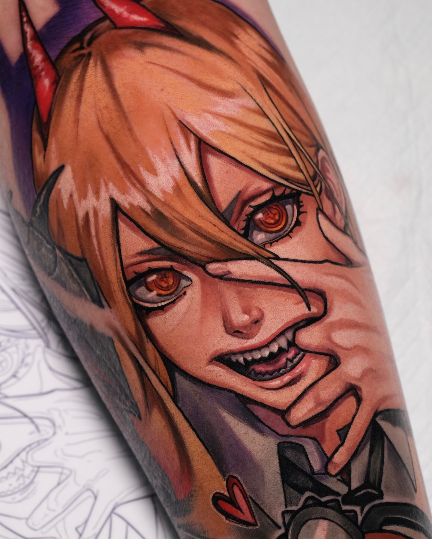Tattoo by @harleytattooartist — anime