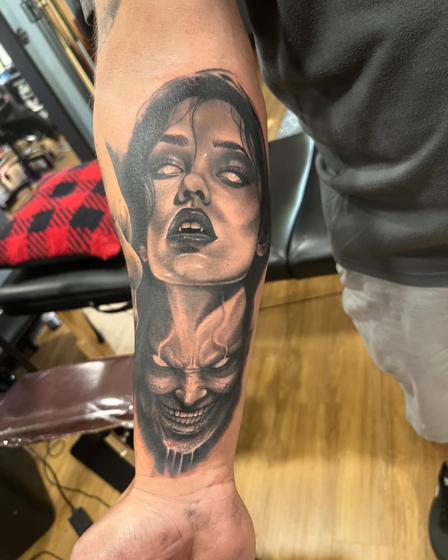 Tattoo by @steventefft — realism, dark_realism
