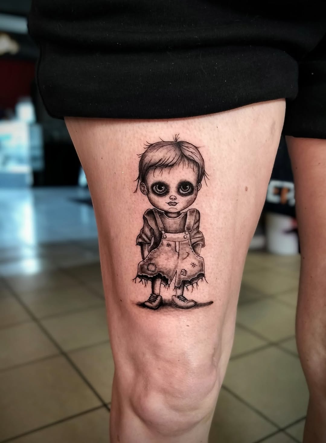 Tattoo by @creepybeazily — dark_realism, illustrative