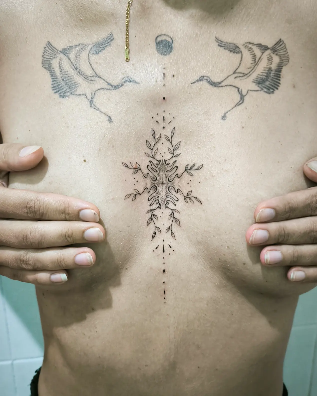 Tattoo by @blauinks โ dotwork, geometric