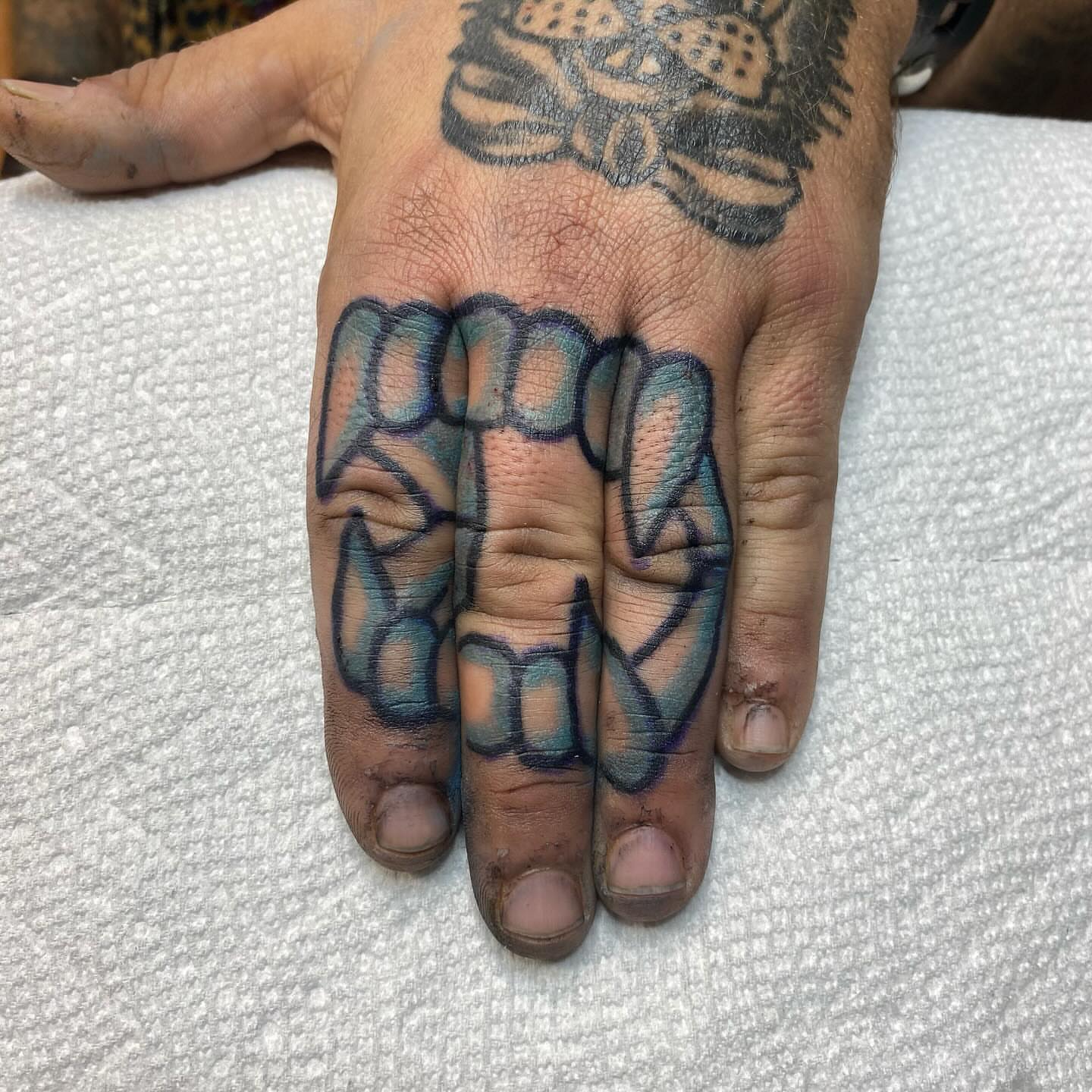 Tattoo by @crazysteviewells — lettering_script