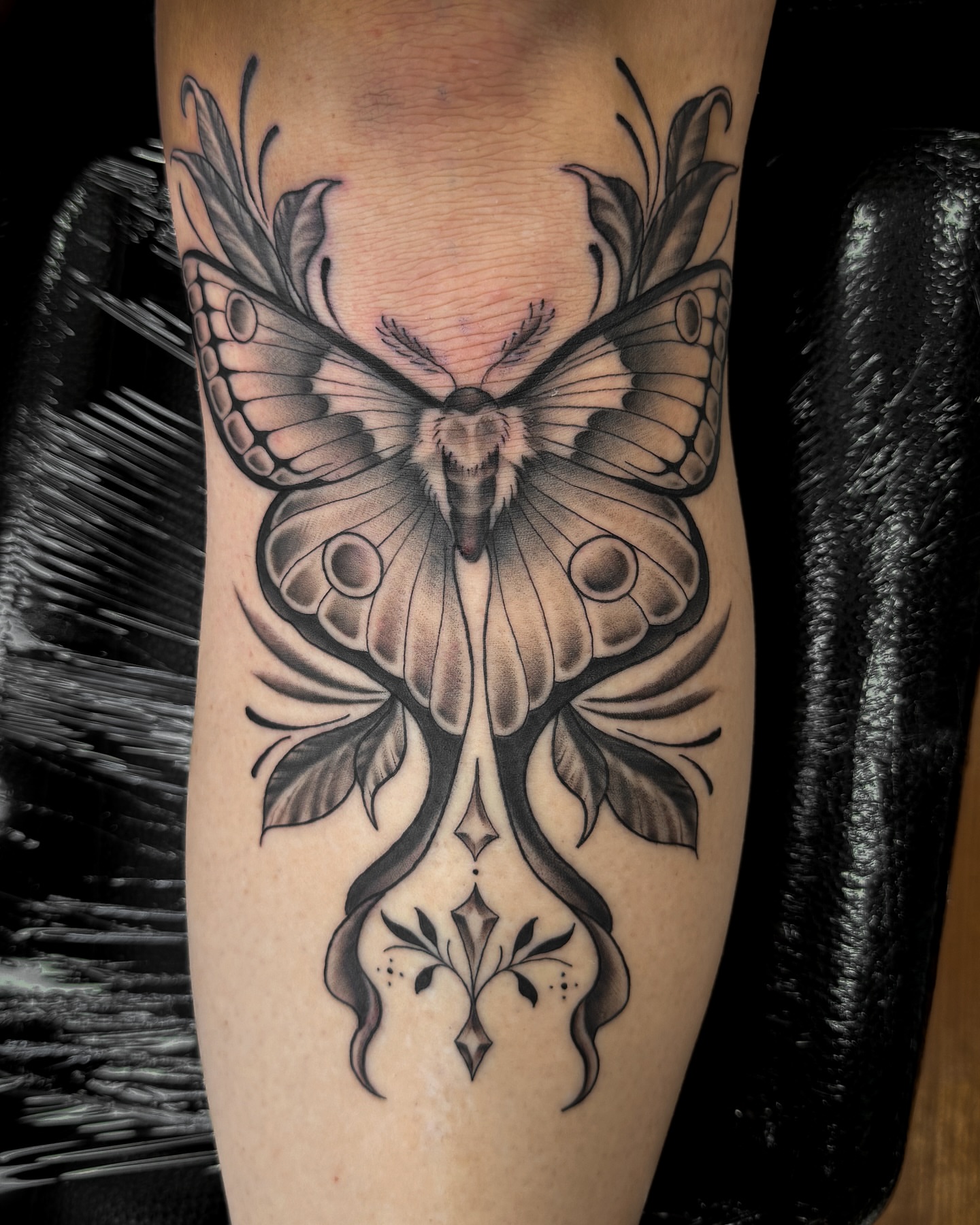 Tattoo by @brandonkirkeby — black_and_grey