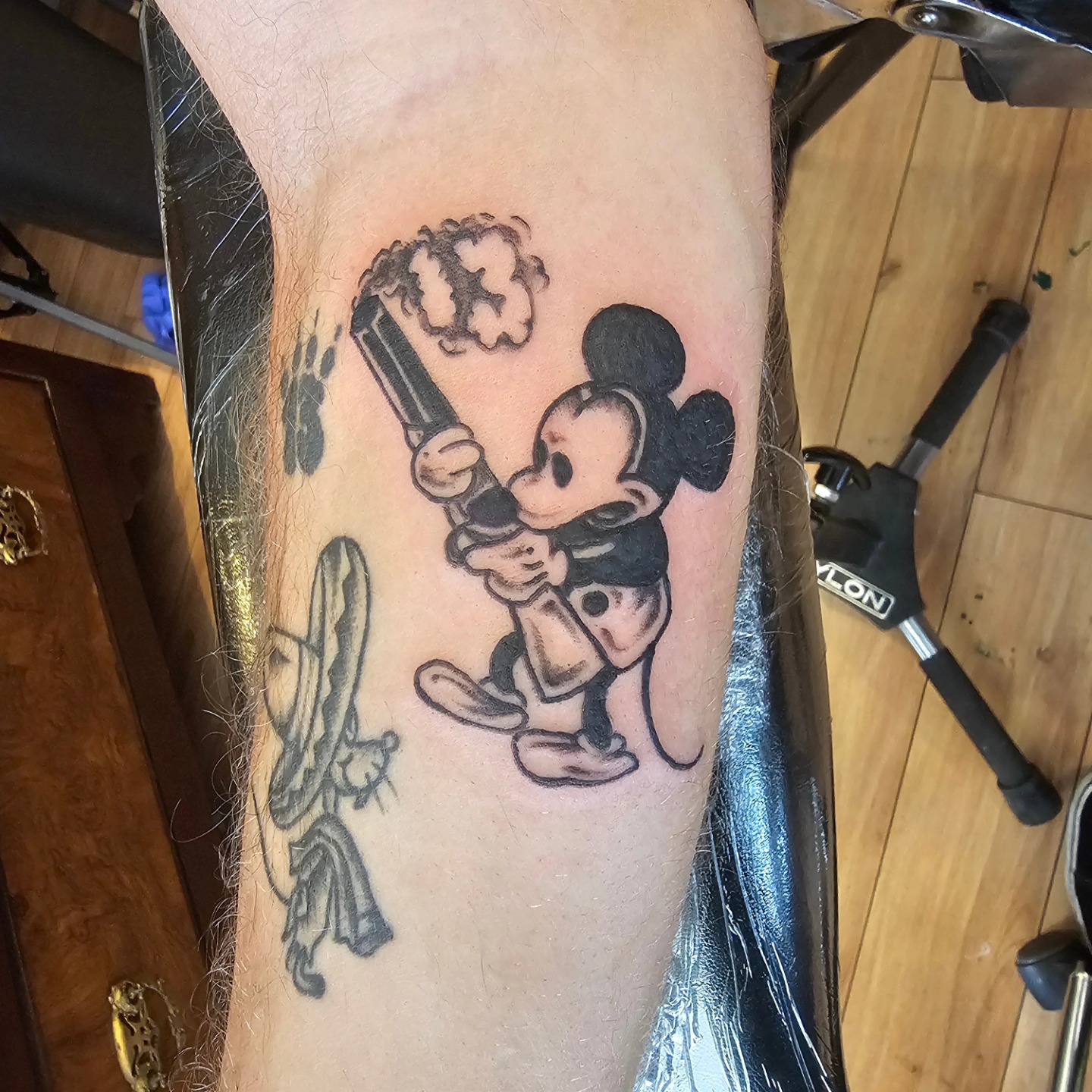 Tattoo by @taylorgperry — black_and_grey