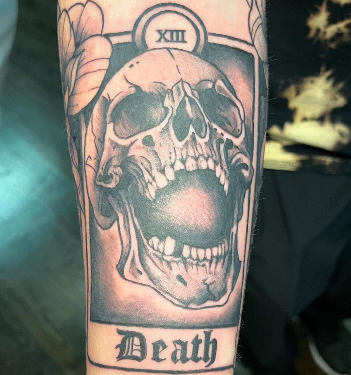 Tattoo by @maggieatattoo — black_and_grey