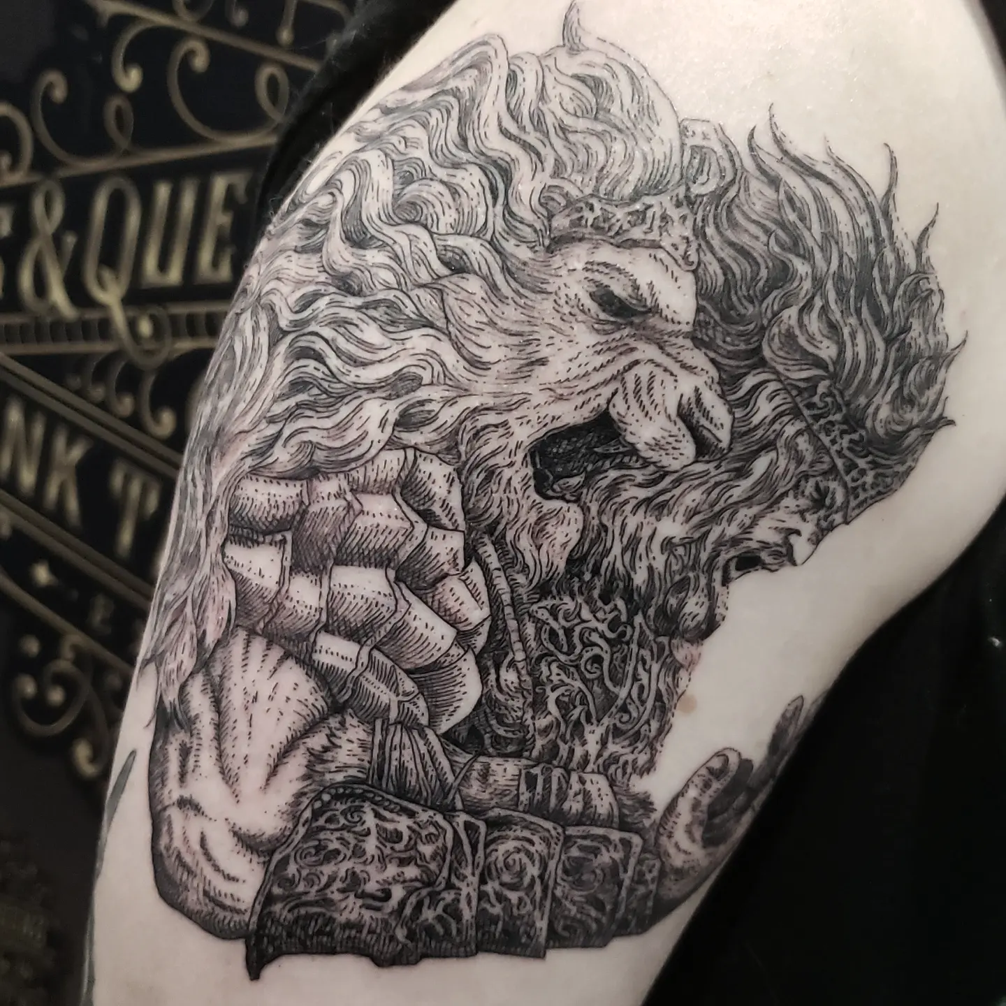 Tattoo by @kritrv — black_and_grey