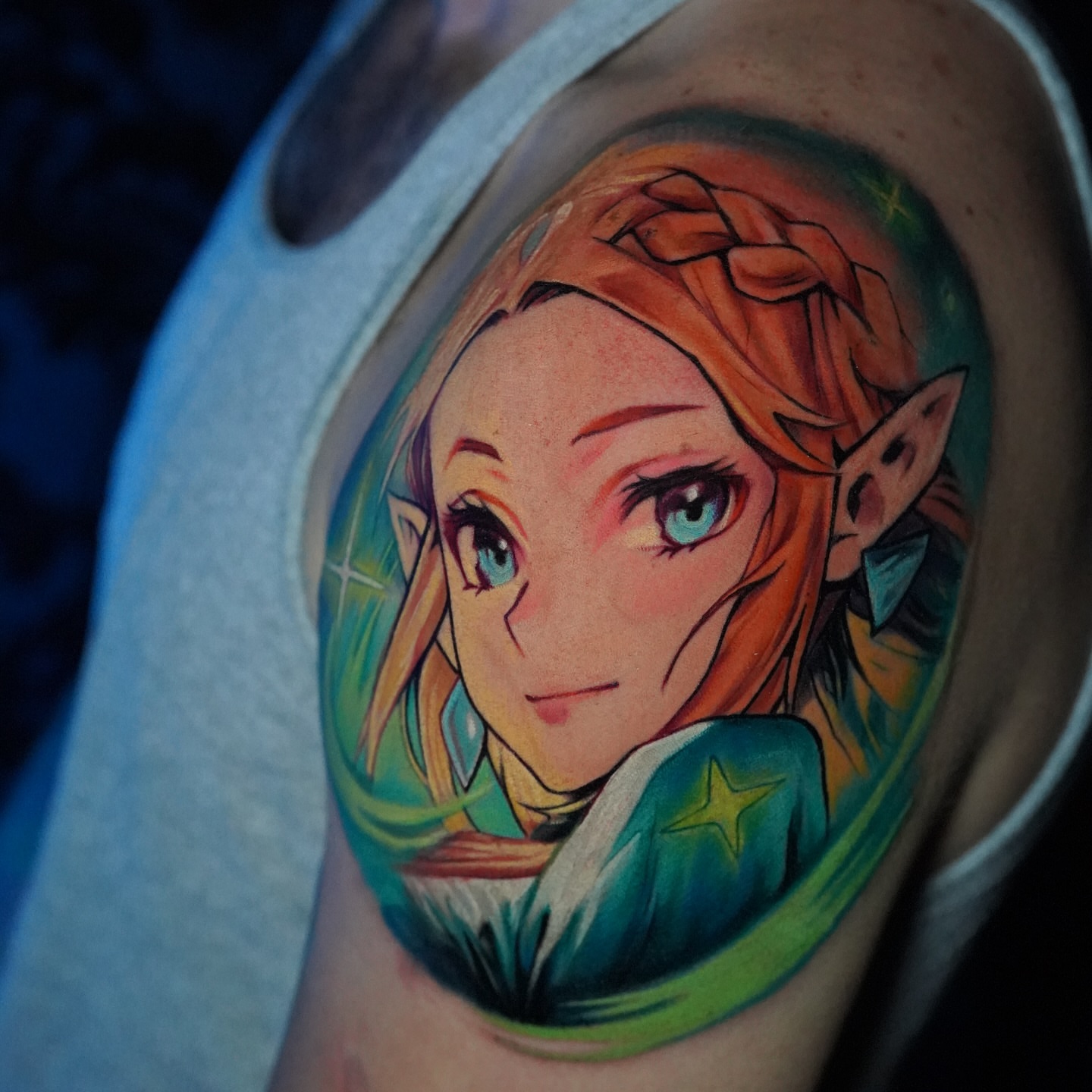 Tattoo by @johnnyc.ink — anime