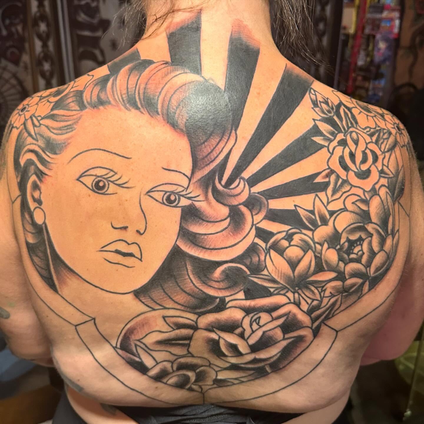 Tattoo by @jennitattoo โ american_traditional, black_and_grey