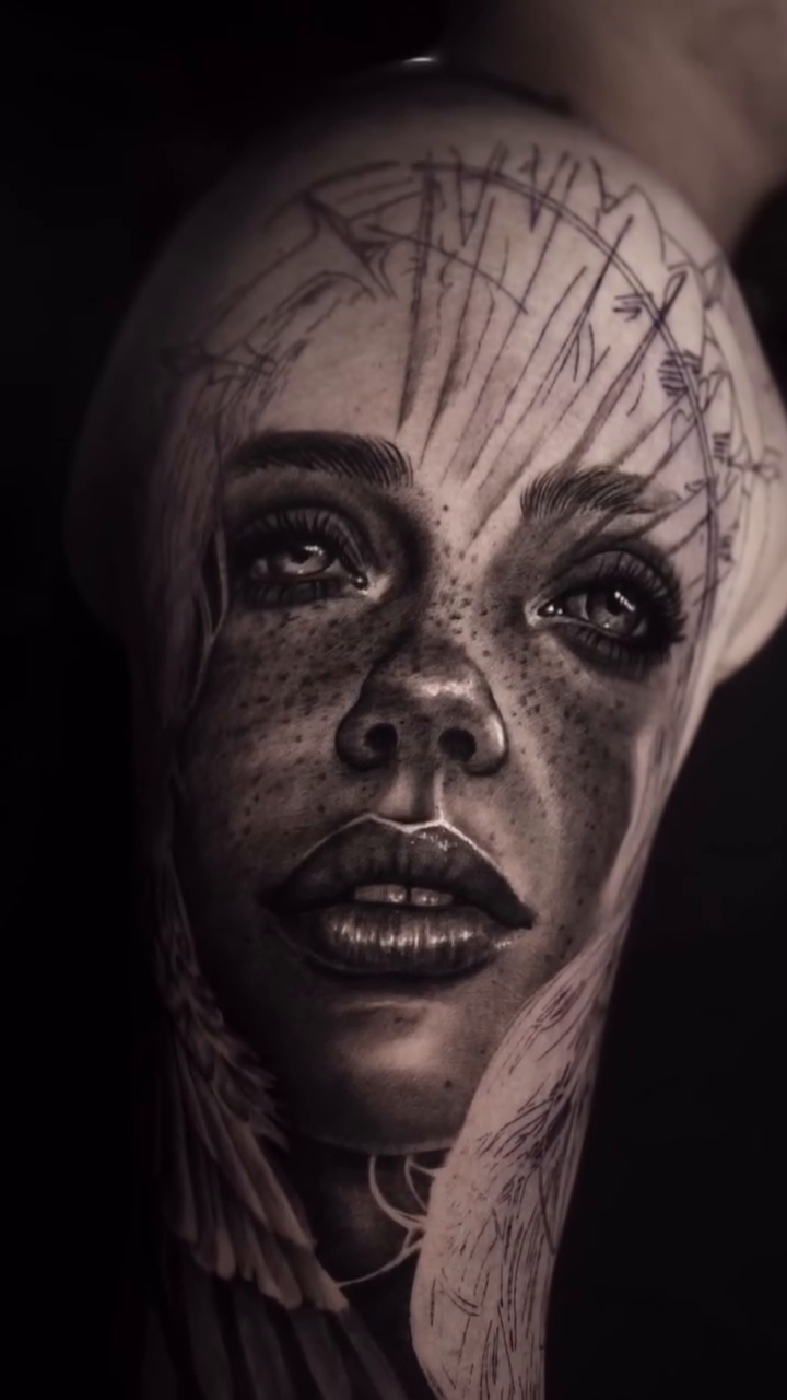 Tattoo by @inkedbydaniela — realism, dark_realism