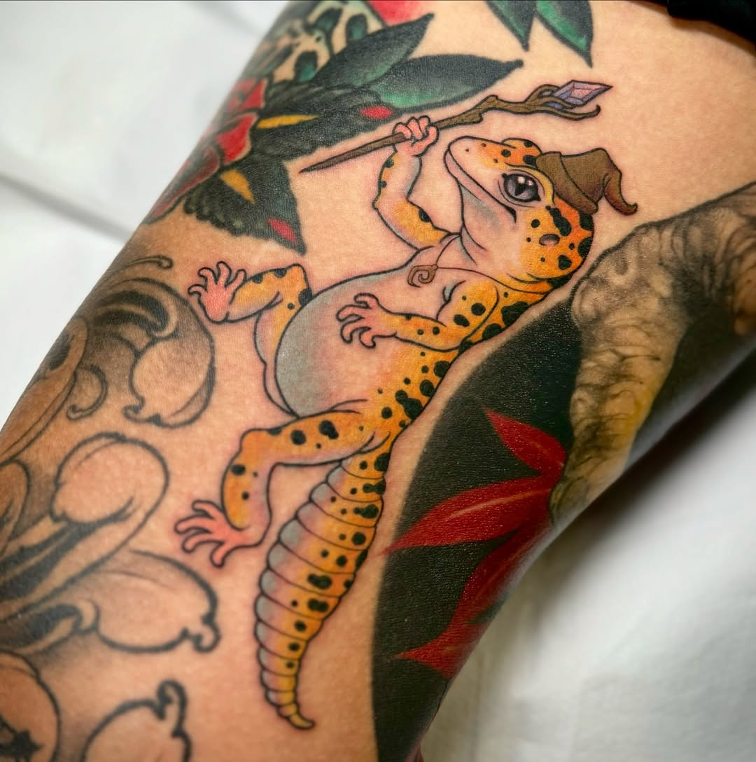 Tattoo by @magicslug — new_school, anime