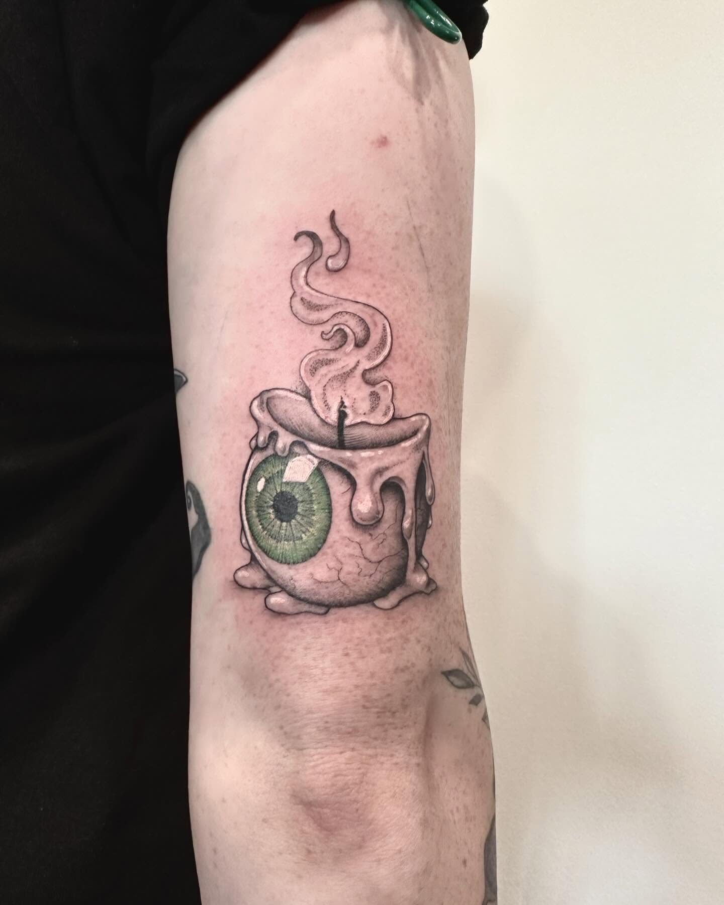 Tattoo by @kate.a.darling — dotwork, realism