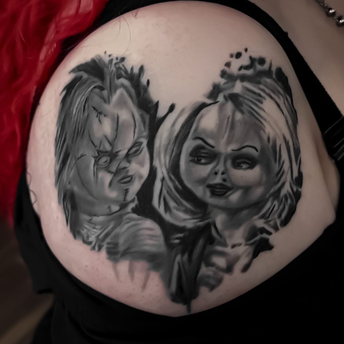 Tattoo by @mannyramirezart — black_and_grey, realism