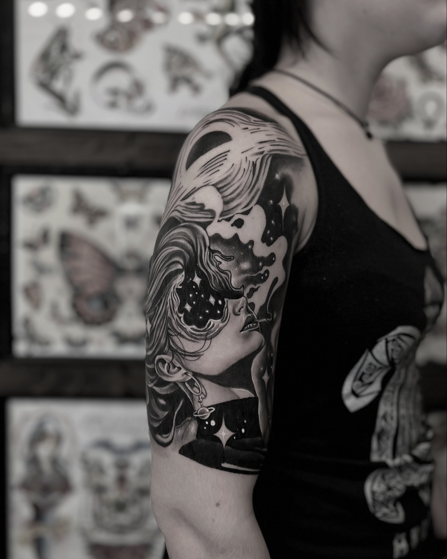 Tattoo by @xsebastiancalderonx — black_and_grey, realism