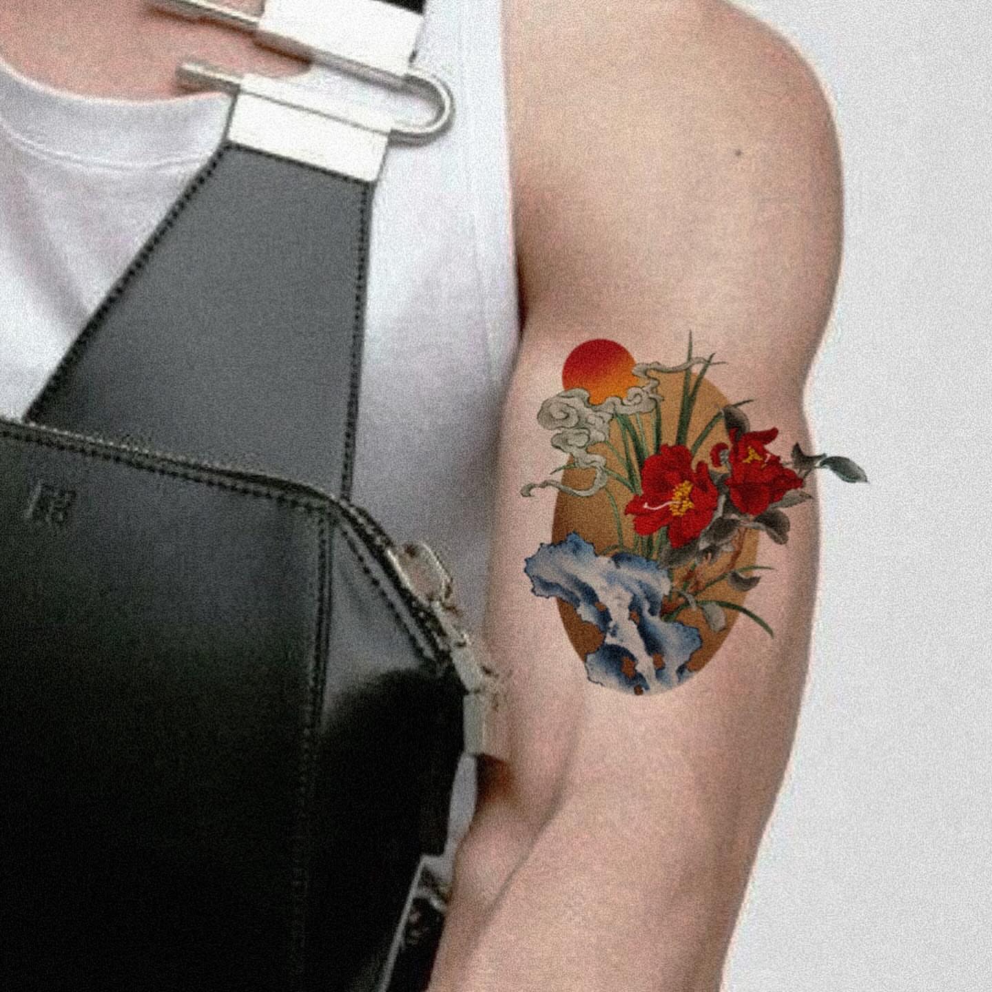 Tattoo by @dyun_tat2 — japanese_irezumi, dotwork