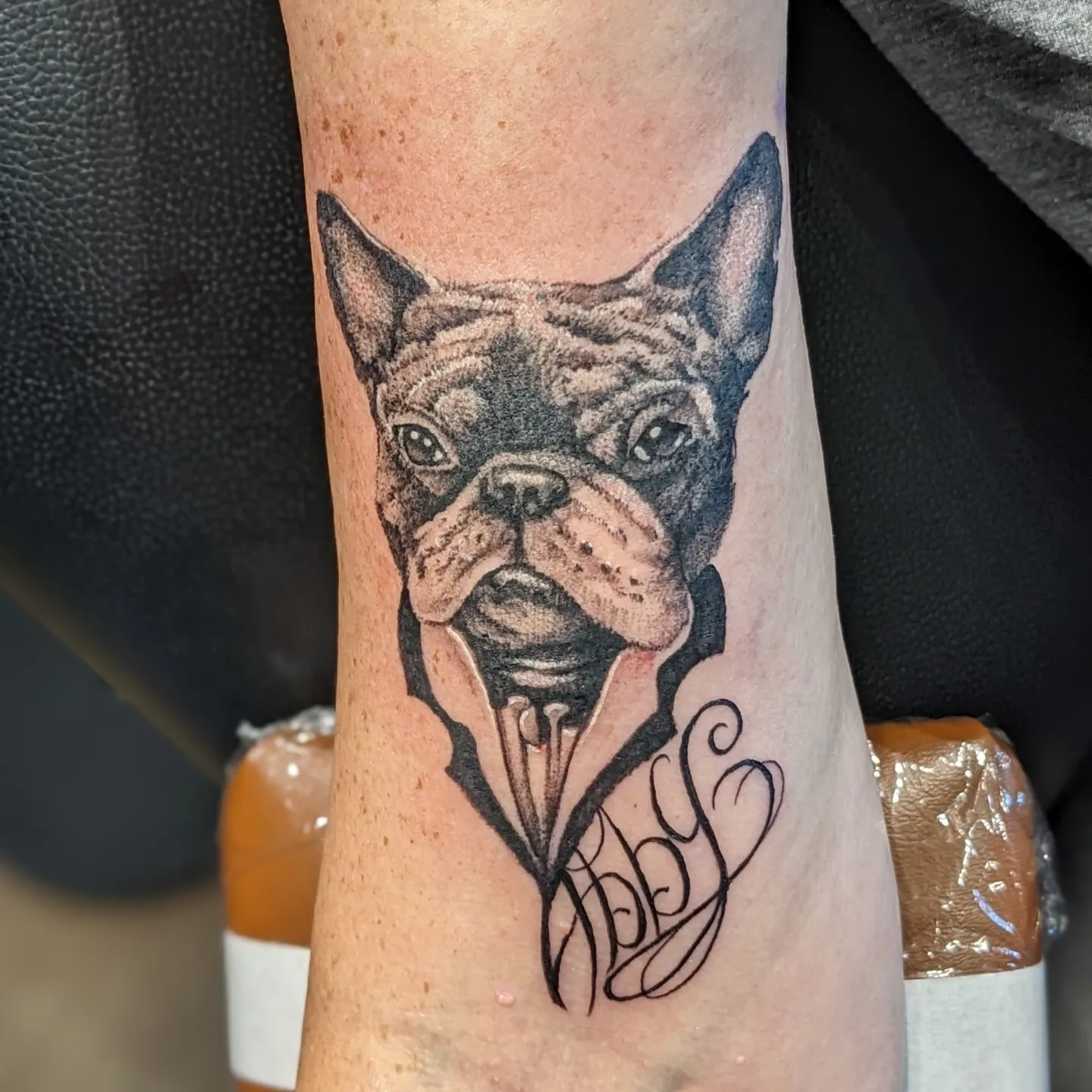 Tattoo by @lizzywiglz — realism, black_and_grey