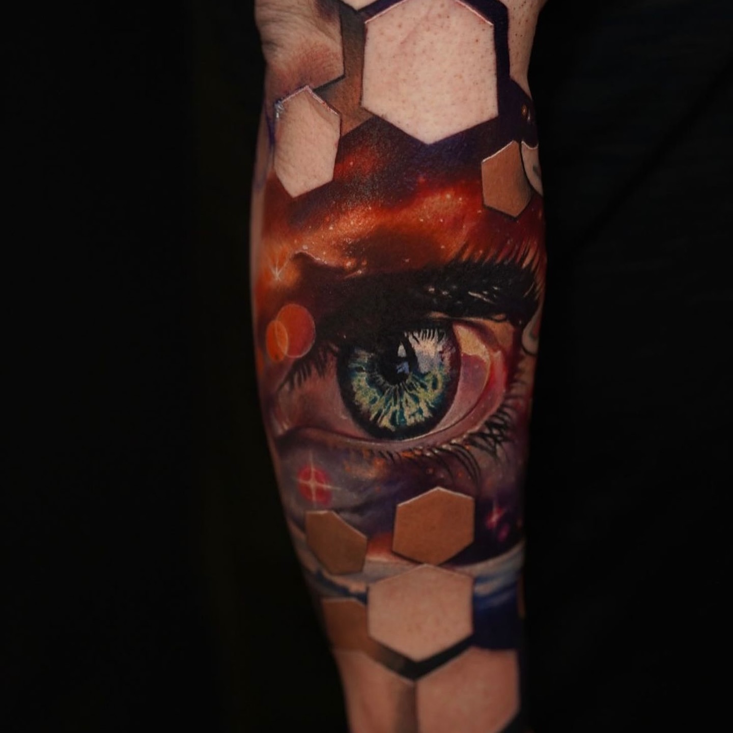 Tattoo by @jesse_rix — geometric, realism