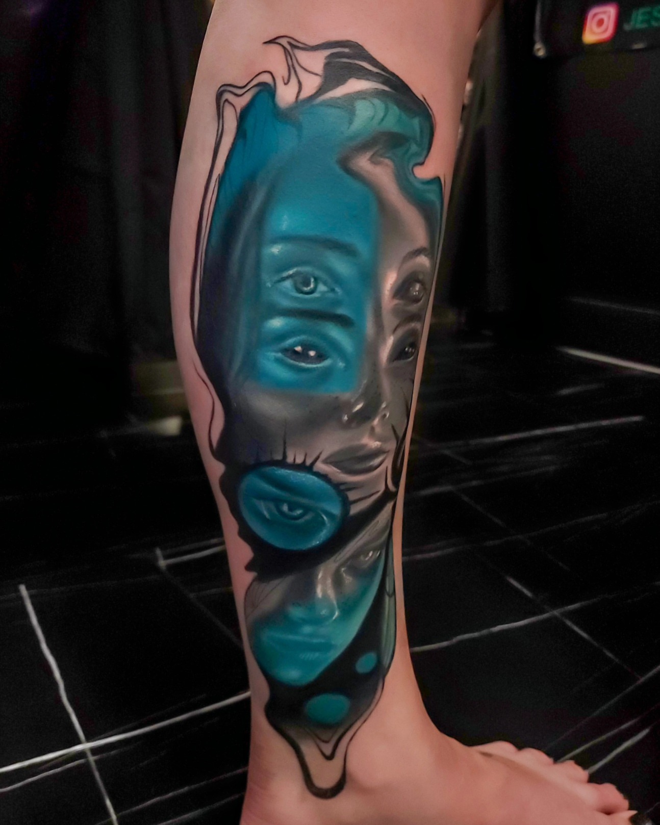 Tattoo by @inkbybrandonlee โ realism, dotwork