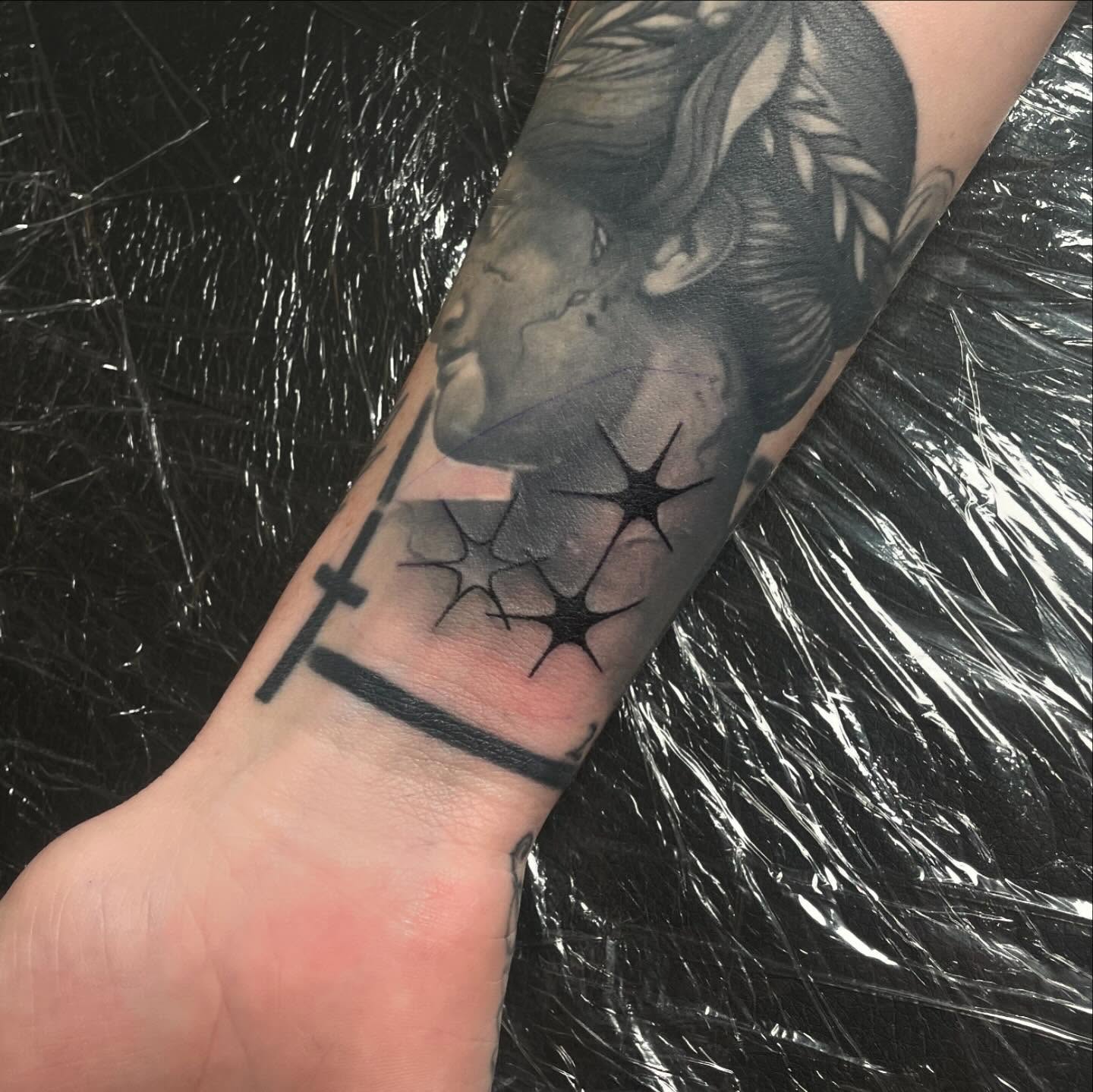Tattoo by @gloomtimes — black_and_grey, realism