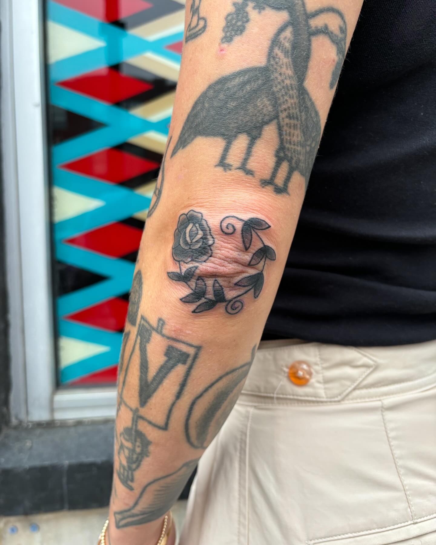 Tattoo by @jrflemingtattoo — black_and_grey