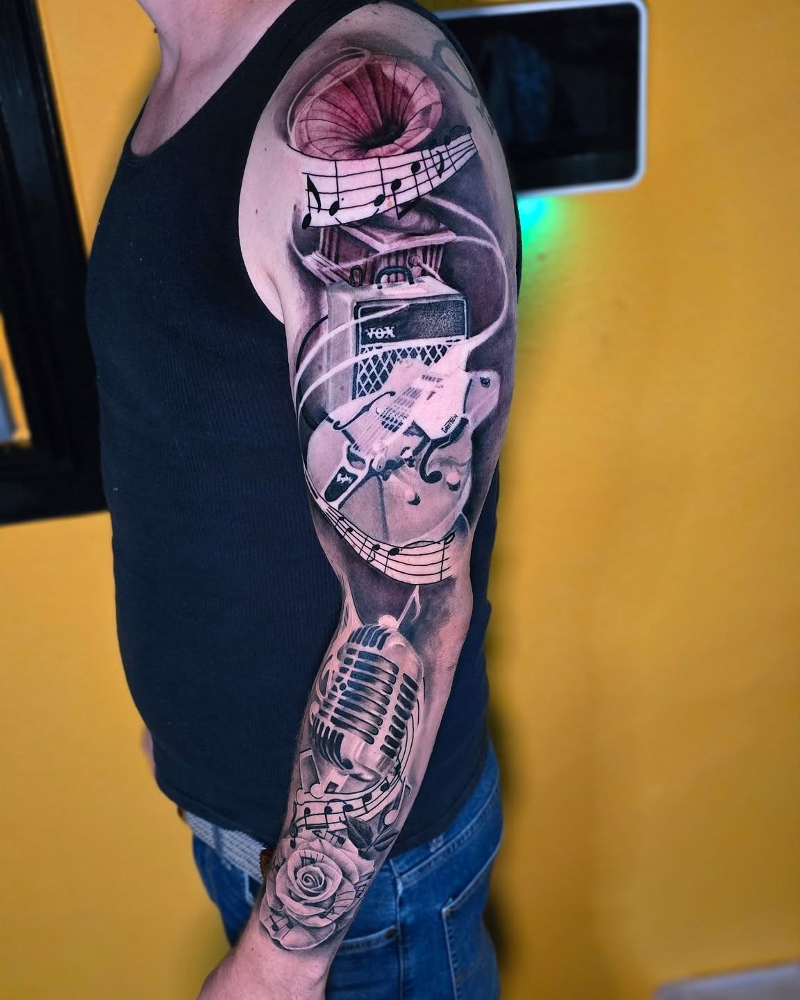 Tattoo by @gl_tattoos — realism, black_and_grey