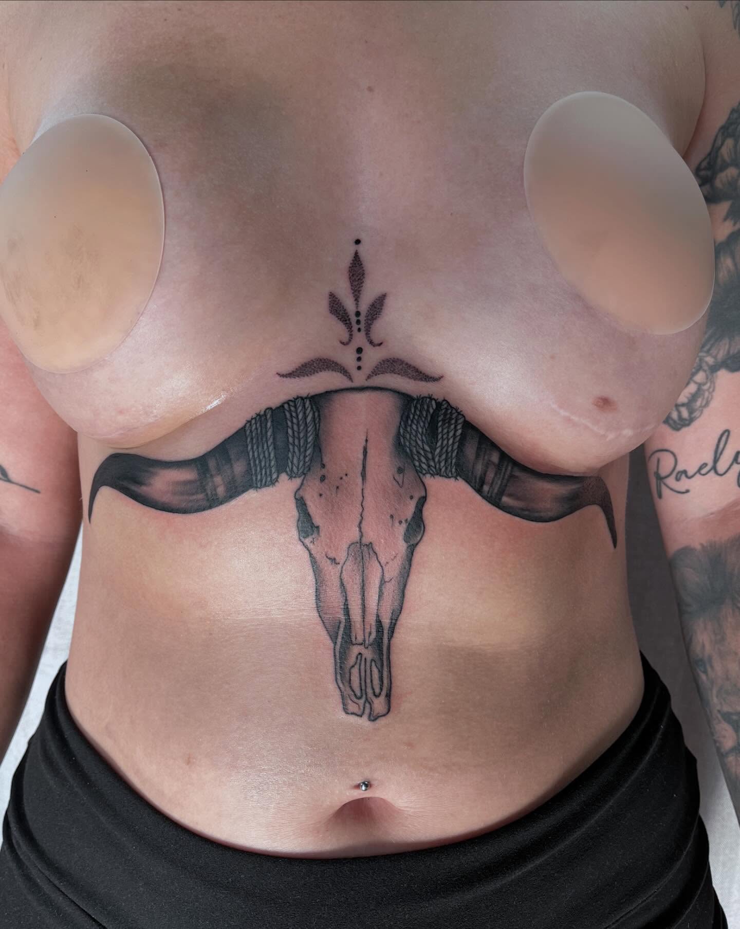 Tattoo by @waylenwaylen_ — black_and_grey, dotwork