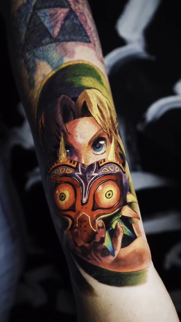 Tattoo by @pigmentpirate — realism, anime