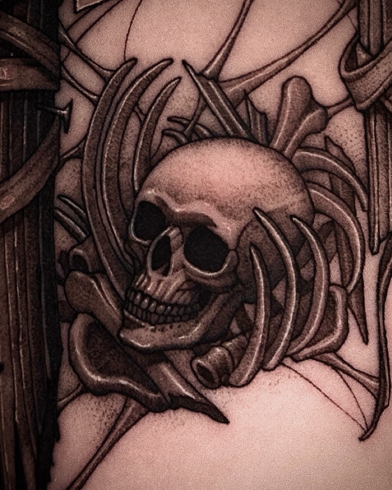 Tattoo by @wonsoong_blk — black_and_grey, geometric