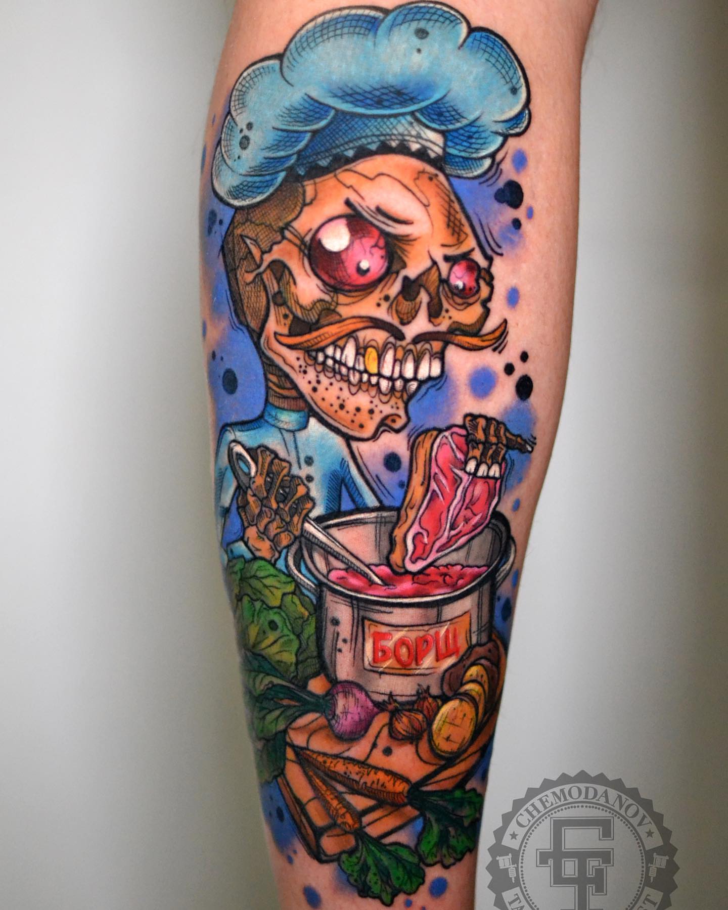 Tattoo by @chemodanov11 — new_school, illustrative