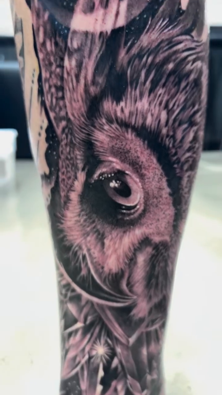 Tattoo by @justintattooart — realism, black_and_grey