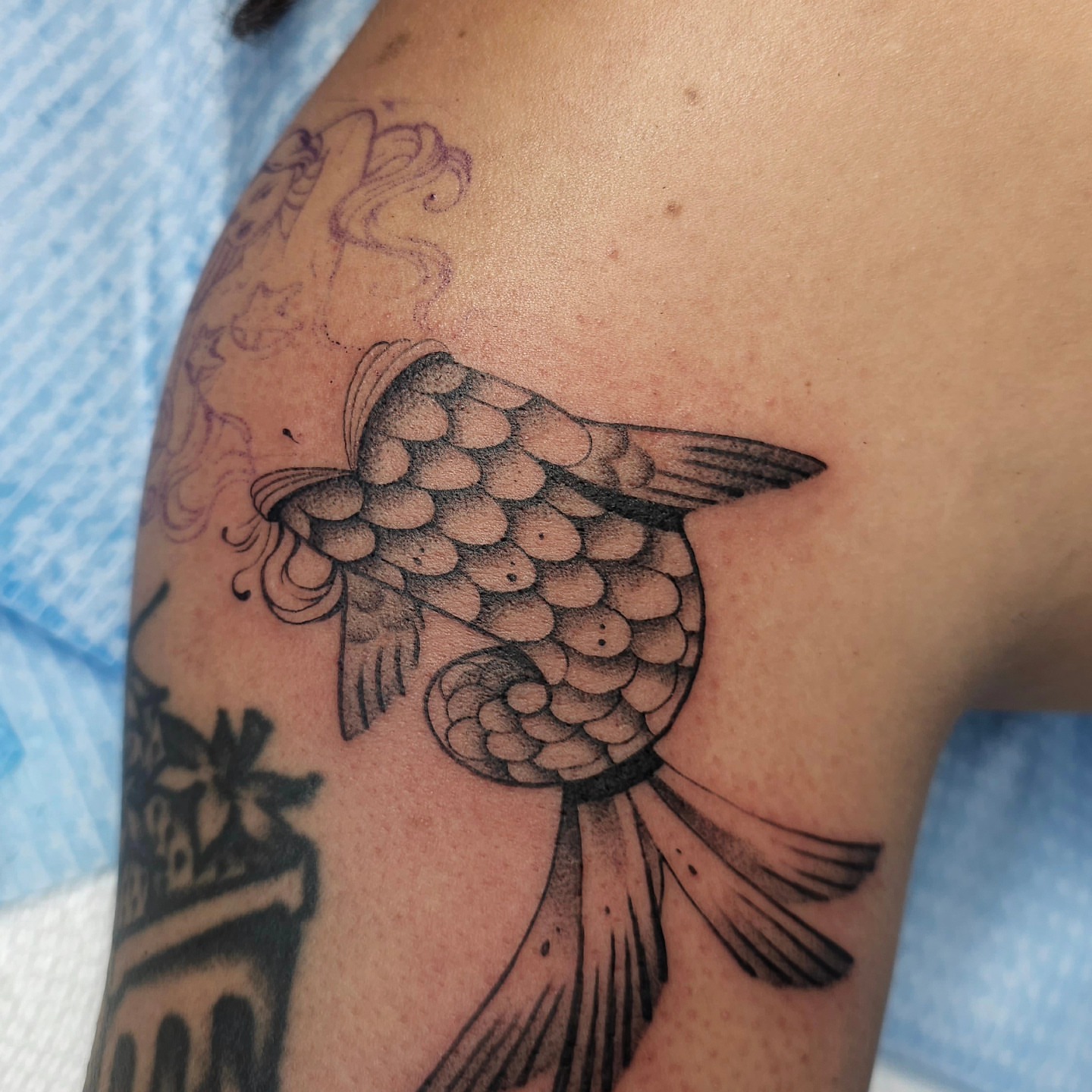Tattoo by @hey.julieanne — dotwork