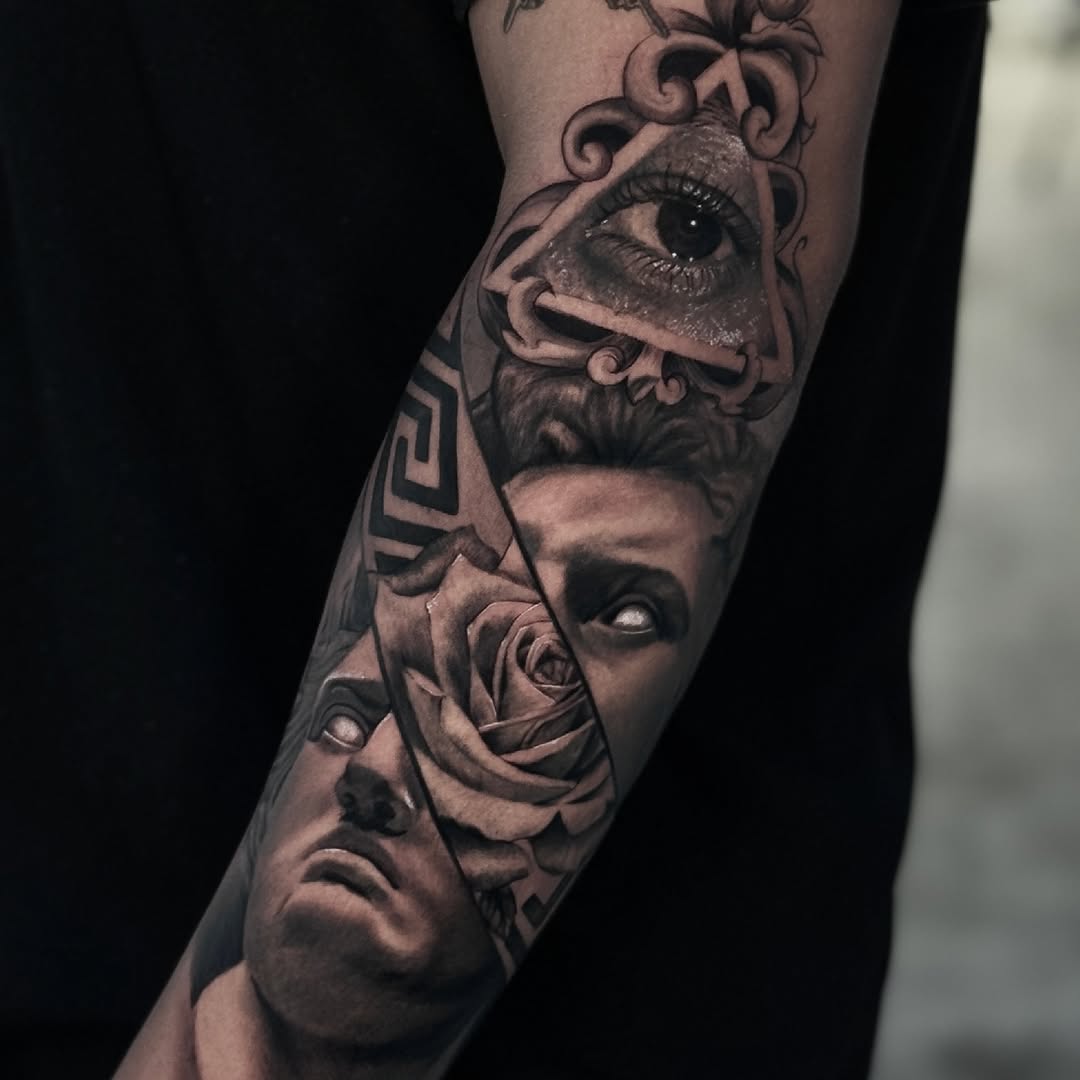 Tattoo by @rene_artt — realism, black_and_grey