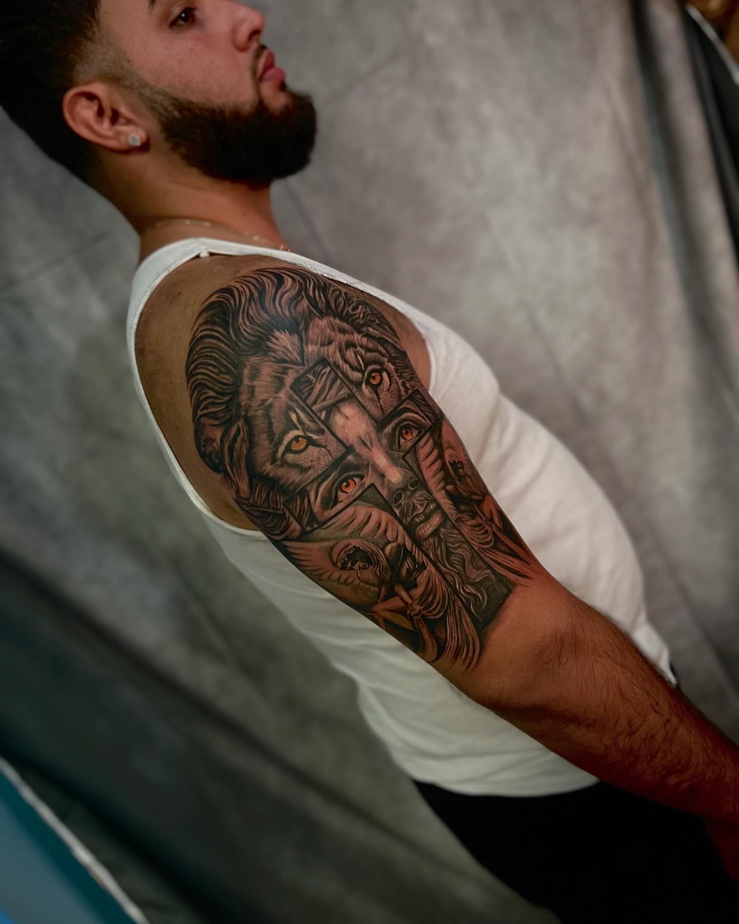 Tattoo by @greytatto_93 — realism, dark_realism