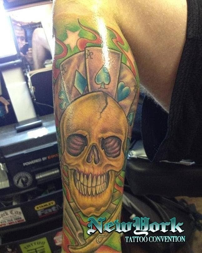 Tattoo by @jerseyinktattoos — american_traditional, realism