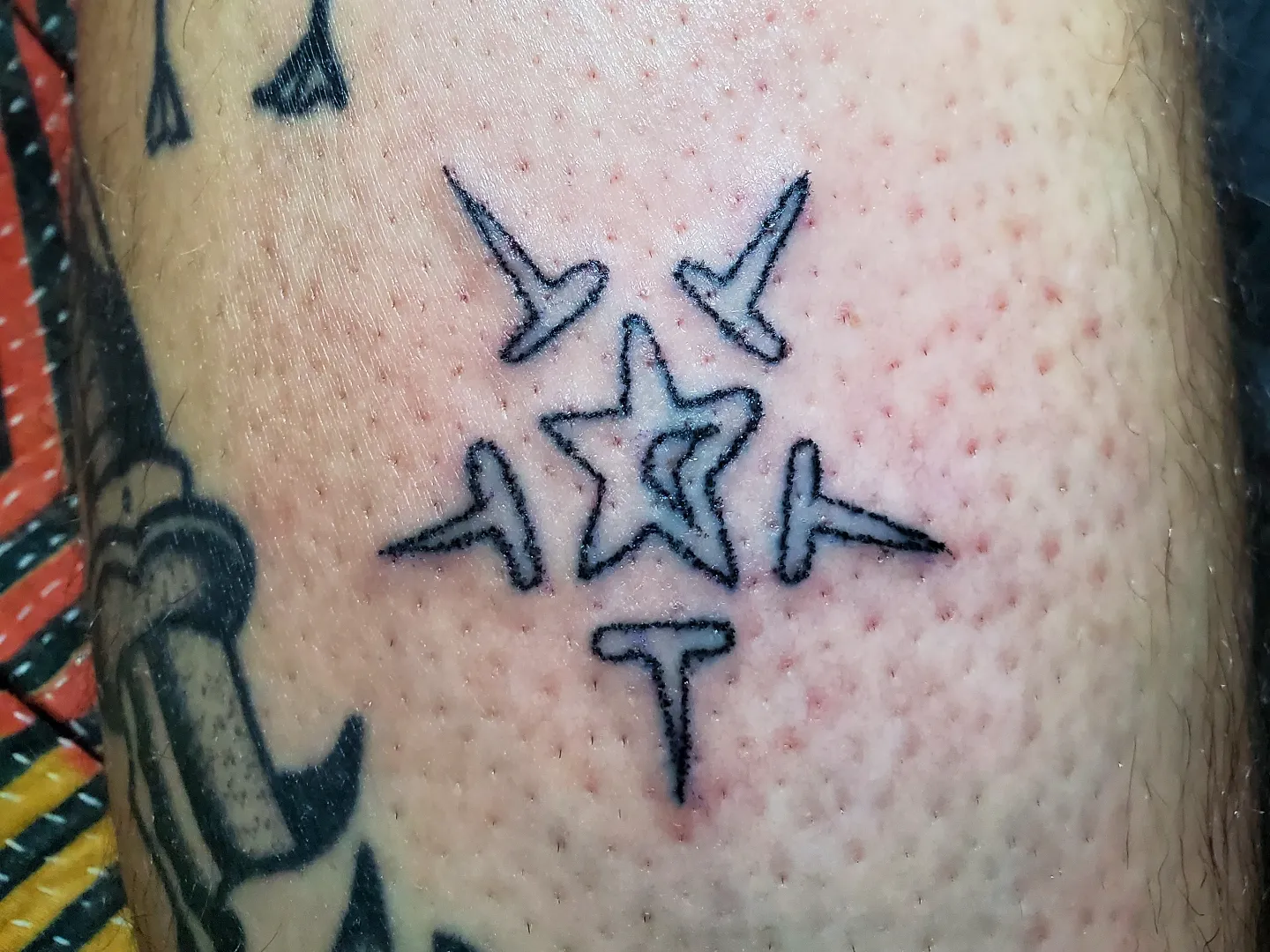 Tattoo by @sticky.geranium.tattoos — geometric