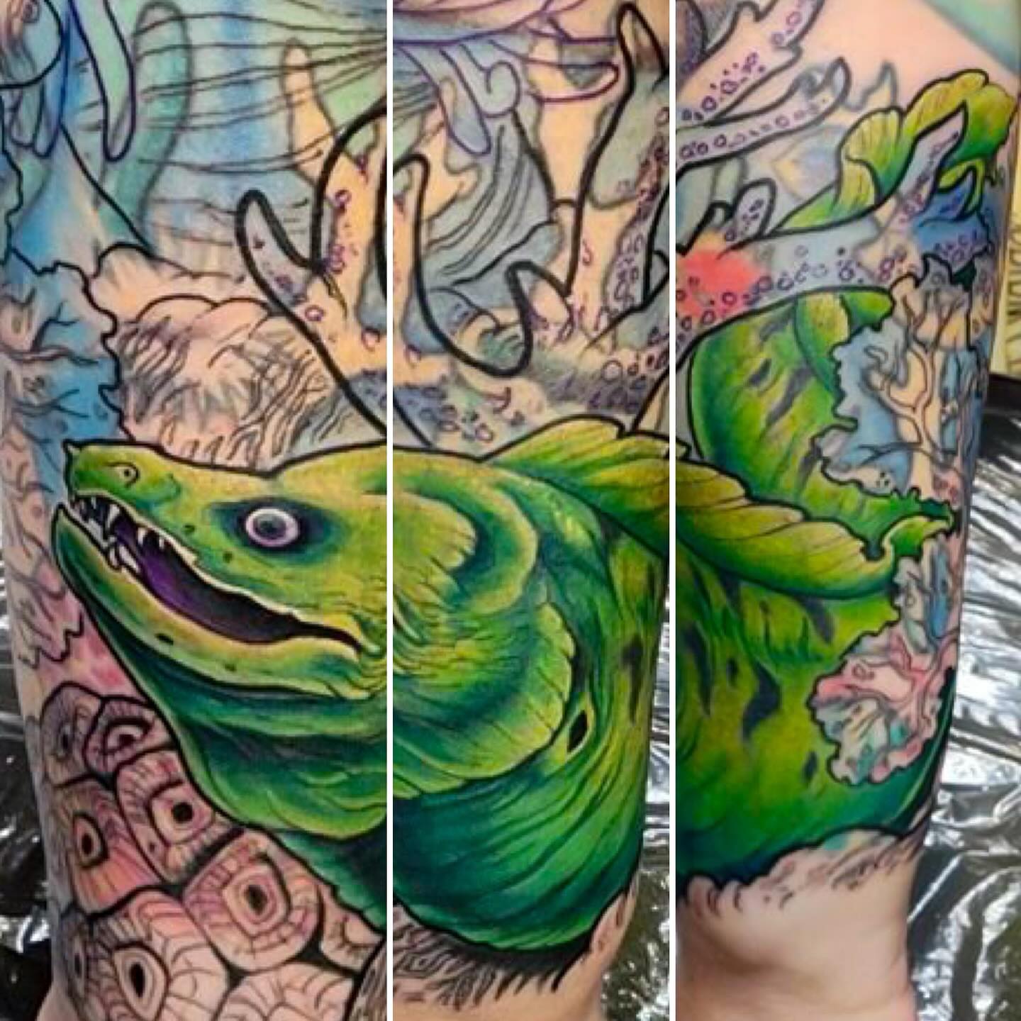 Tattoo by @joeskram — realism, dotwork