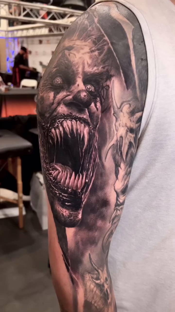Tattoo by @zach.the.ripperr โ dark_realism, black_and_grey
