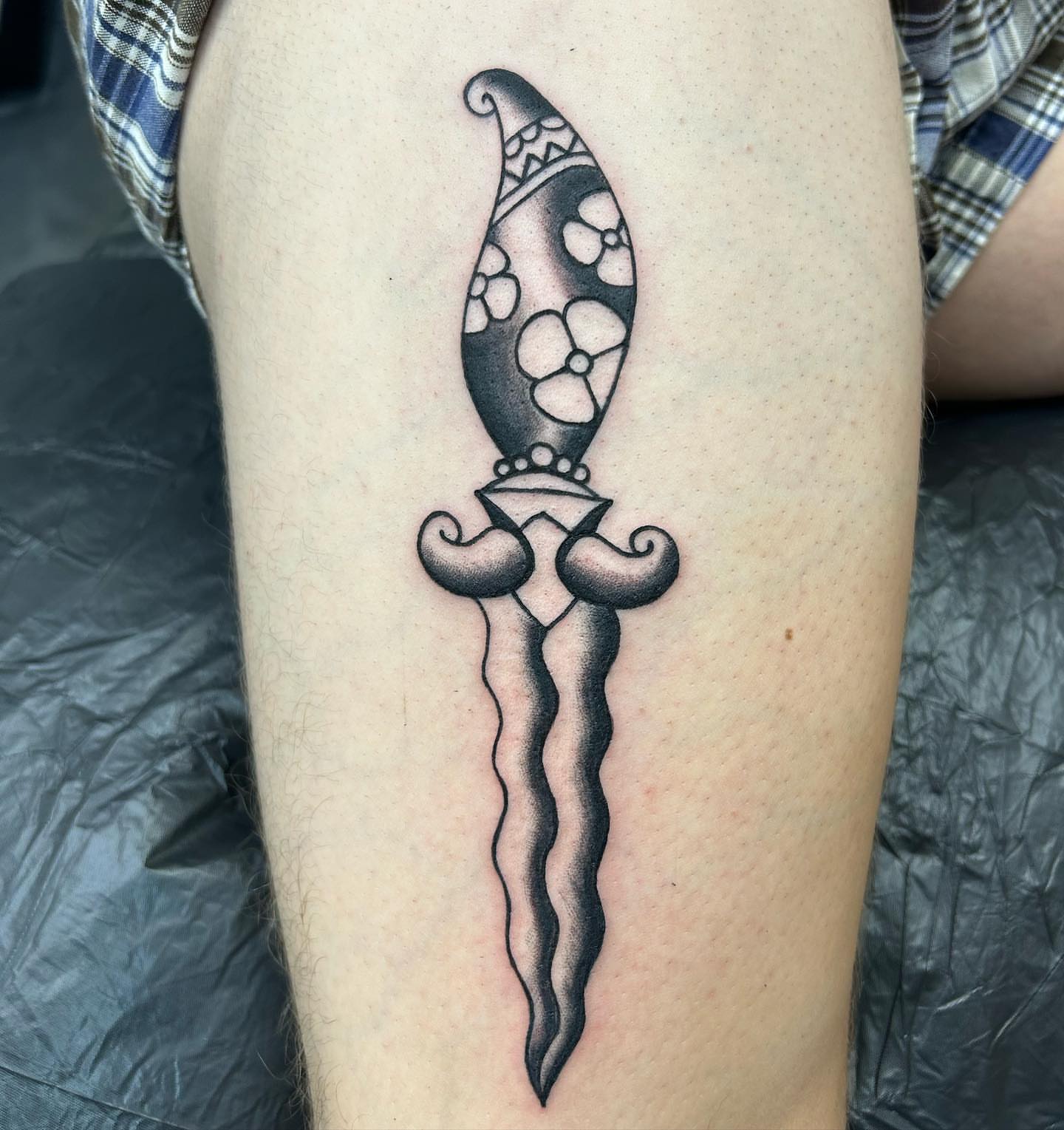 Tattoo by @drowsytattoos — black_and_grey
